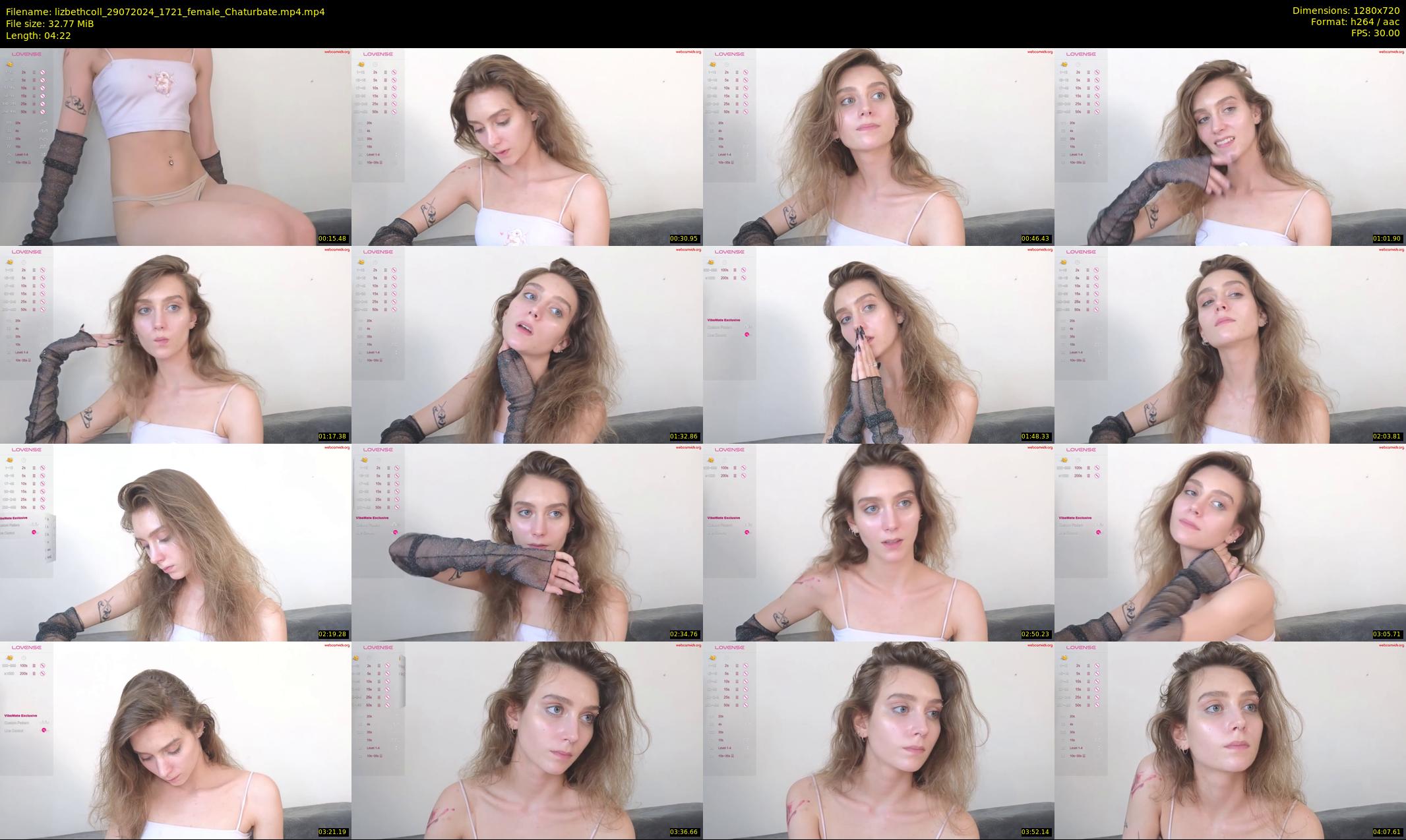 lizbethcoll — 5 minute Chaturbate female cam show recording, 720p, Jul 29, 2024