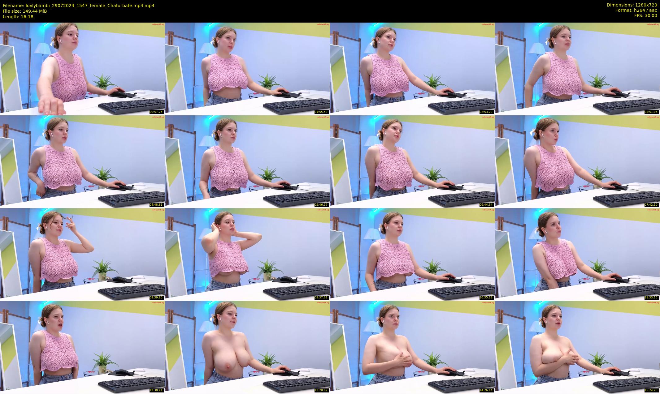 lovlybambi — 17 minute Chaturbate female cam show recording, 720p, Jul 29, 2024