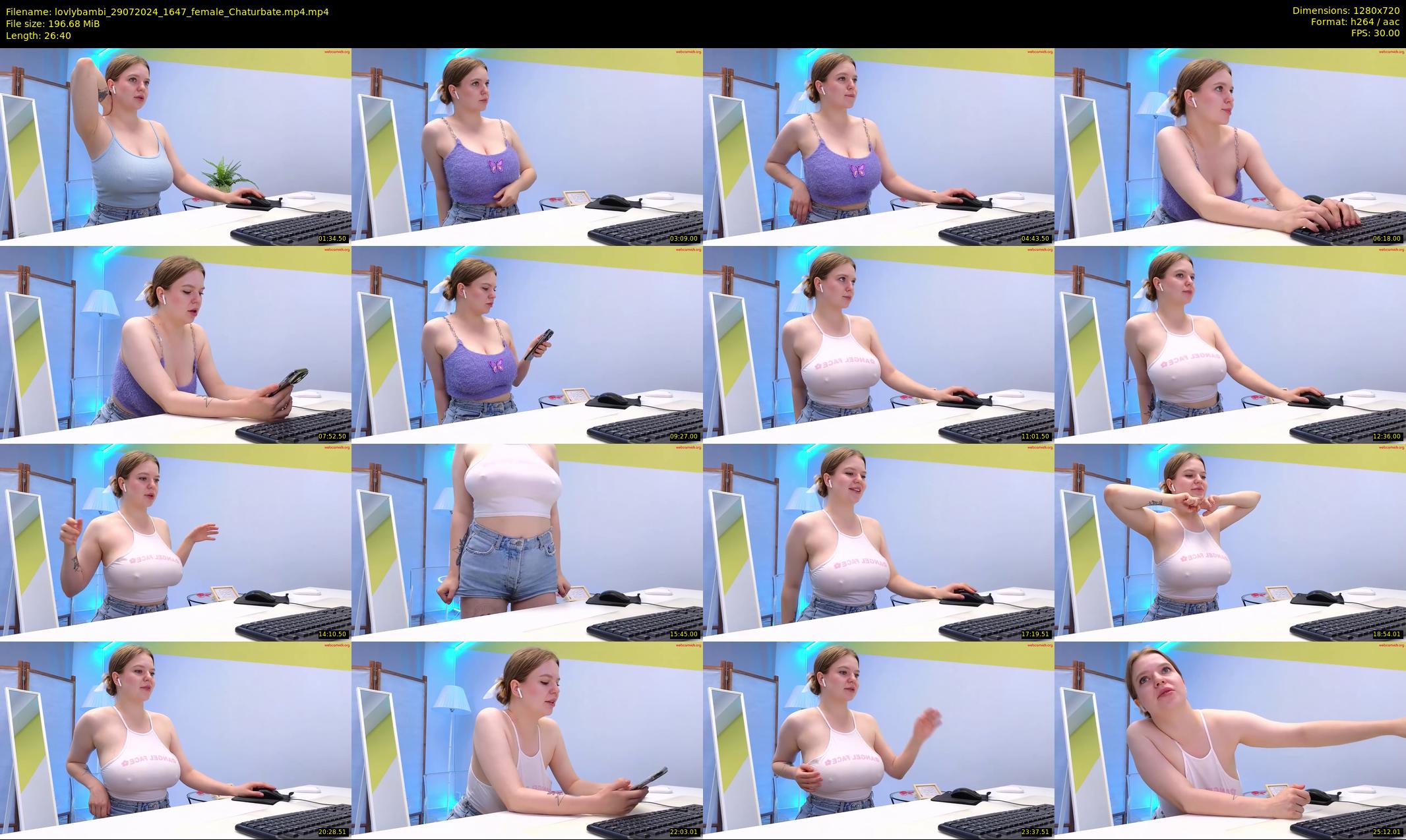 lovlybambi — 27 minute Chaturbate female cam show recording, 720p, Jul 29, 2024