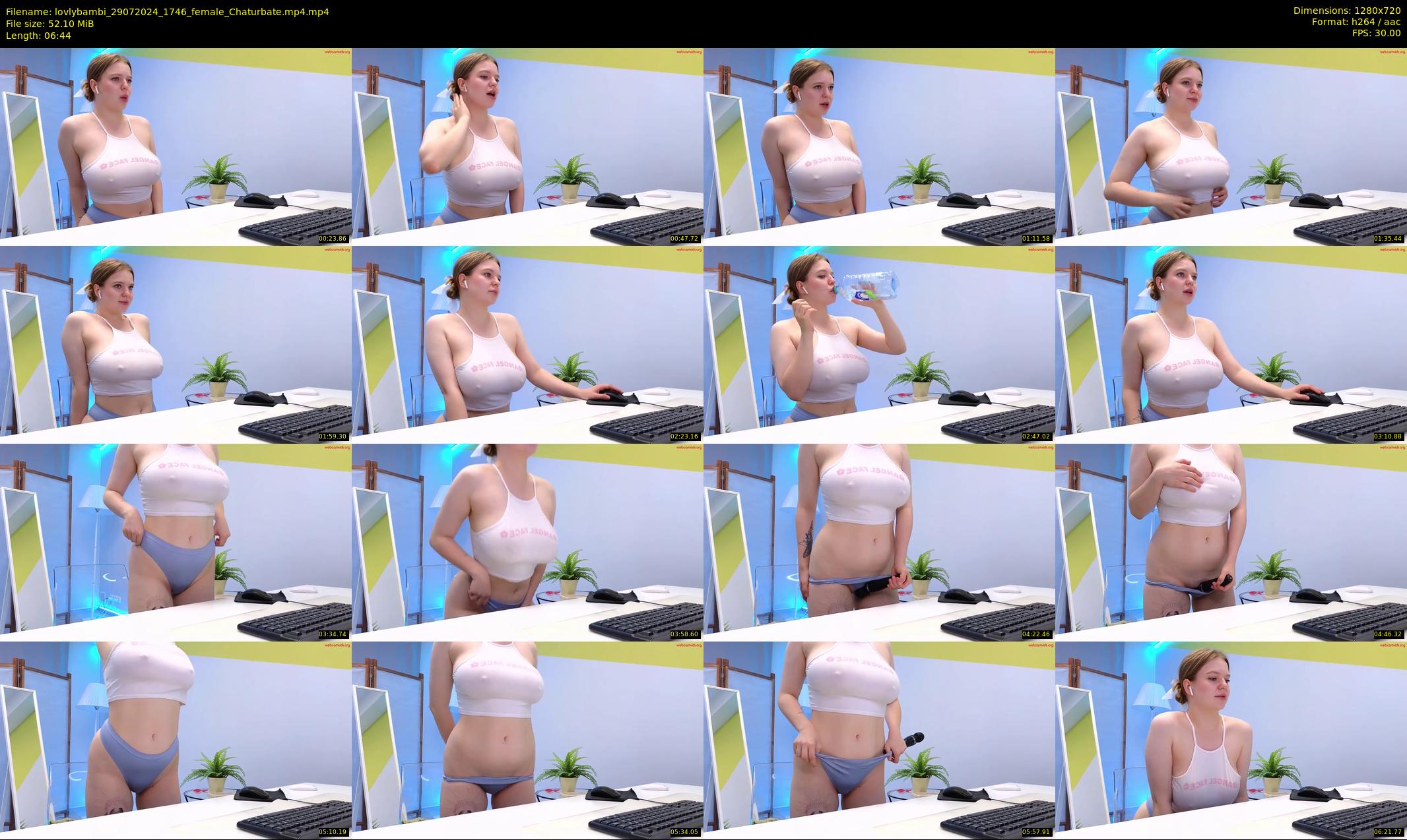 lovlybambi — 7 minute Chaturbate female cam show recording, 720p, Jul 29, 2024