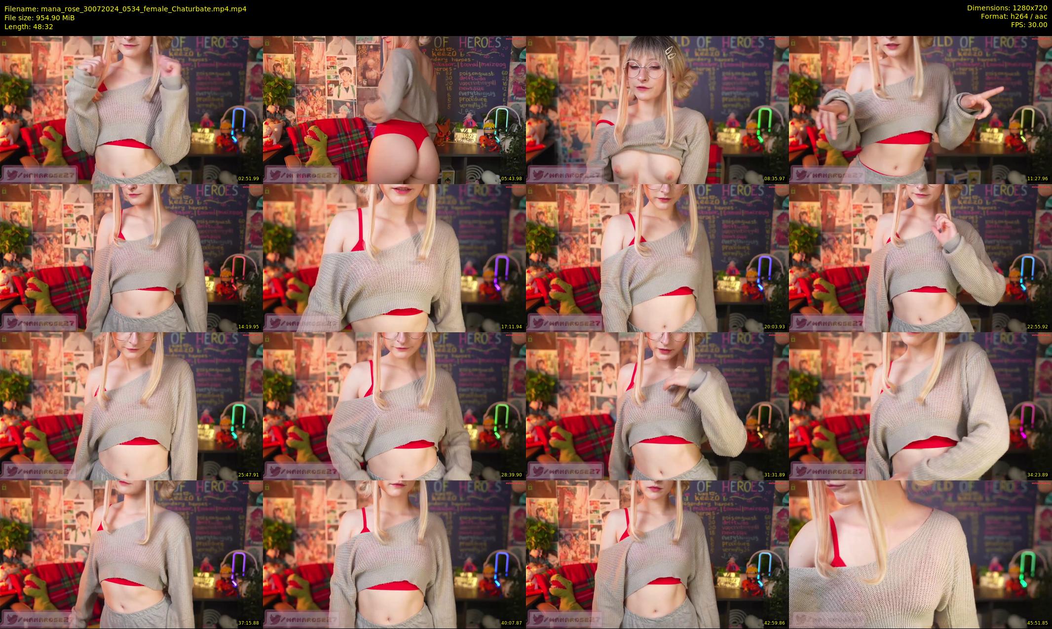 mana_rose — 49 minute Chaturbate female cam show recording, 720p, Jul 30, 2024