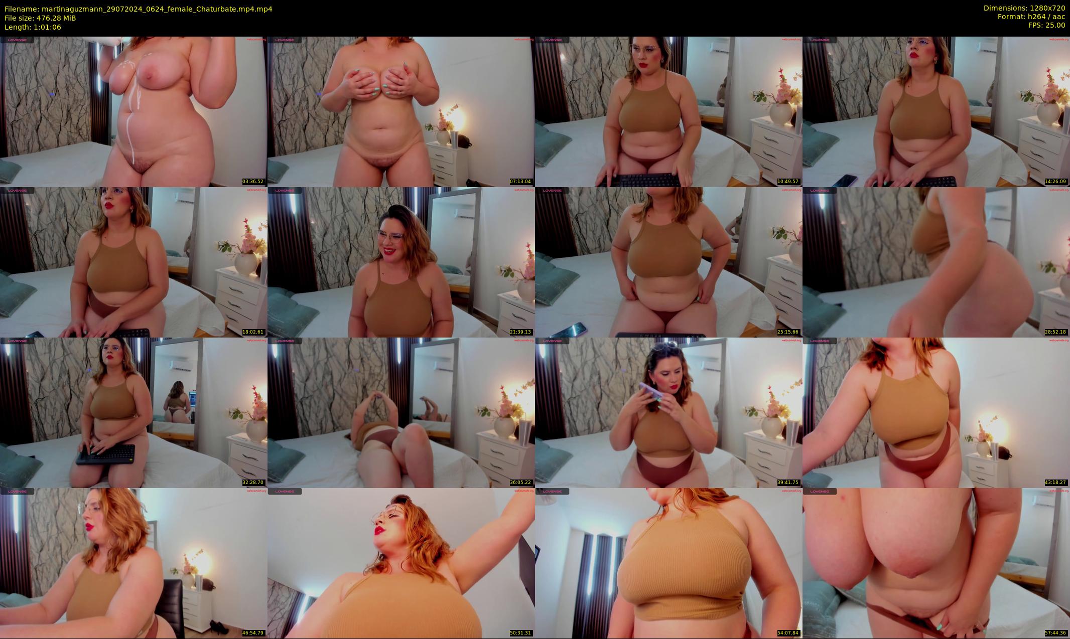 martinaguzmann — 62 minute Chaturbate female cam show recording, 720p, Jul 29, 2024