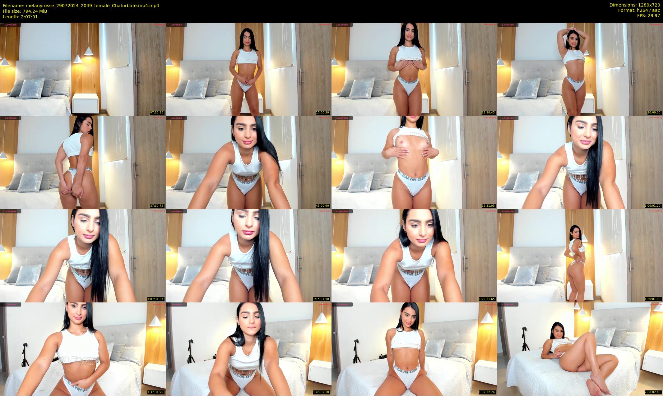 melanyrosse — 128 minute Chaturbate female cam show recording, 720p, Jul 29, 2024