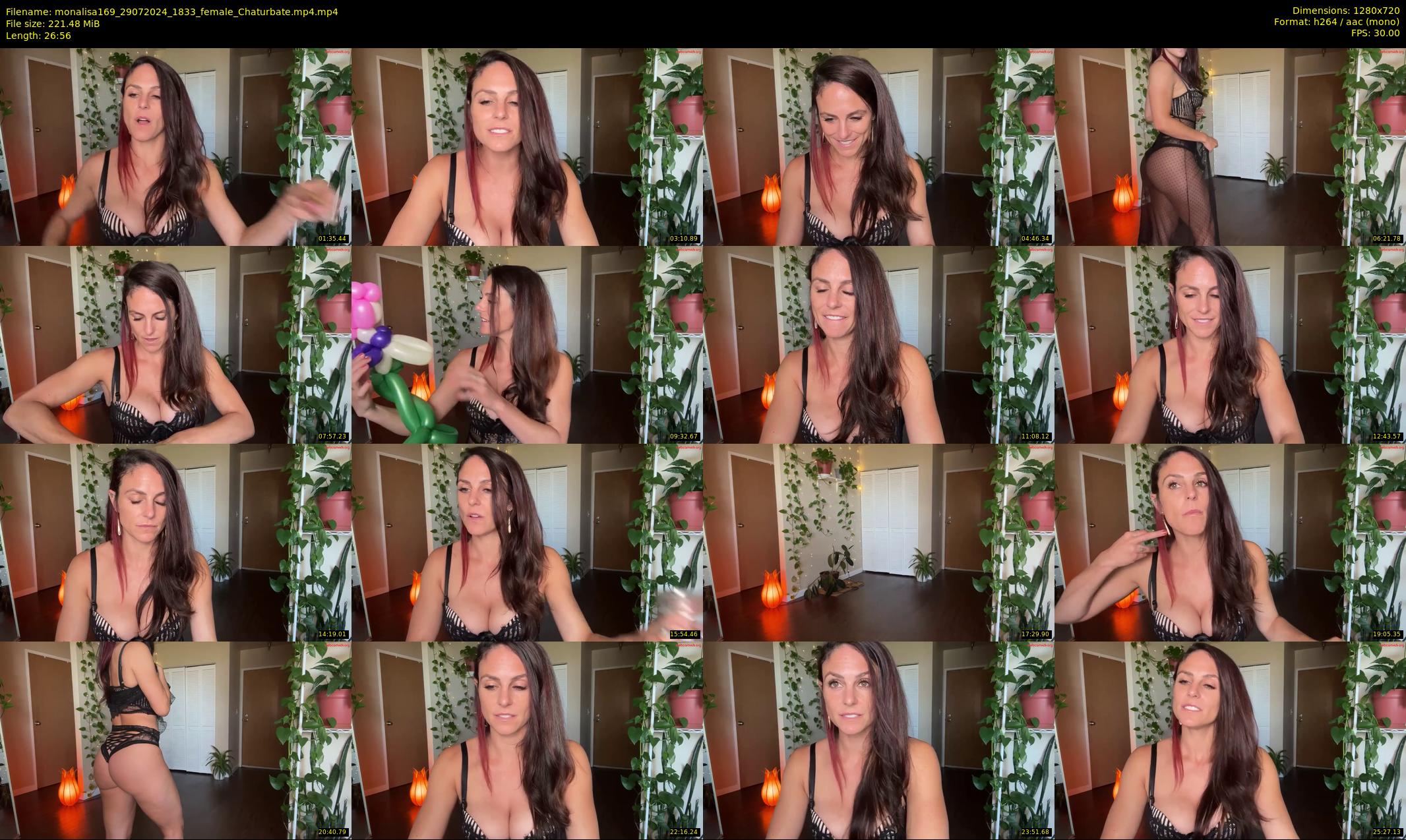 monalisa169 — 27 minute Chaturbate female cam show recording, 720p, Jul 29, 2024