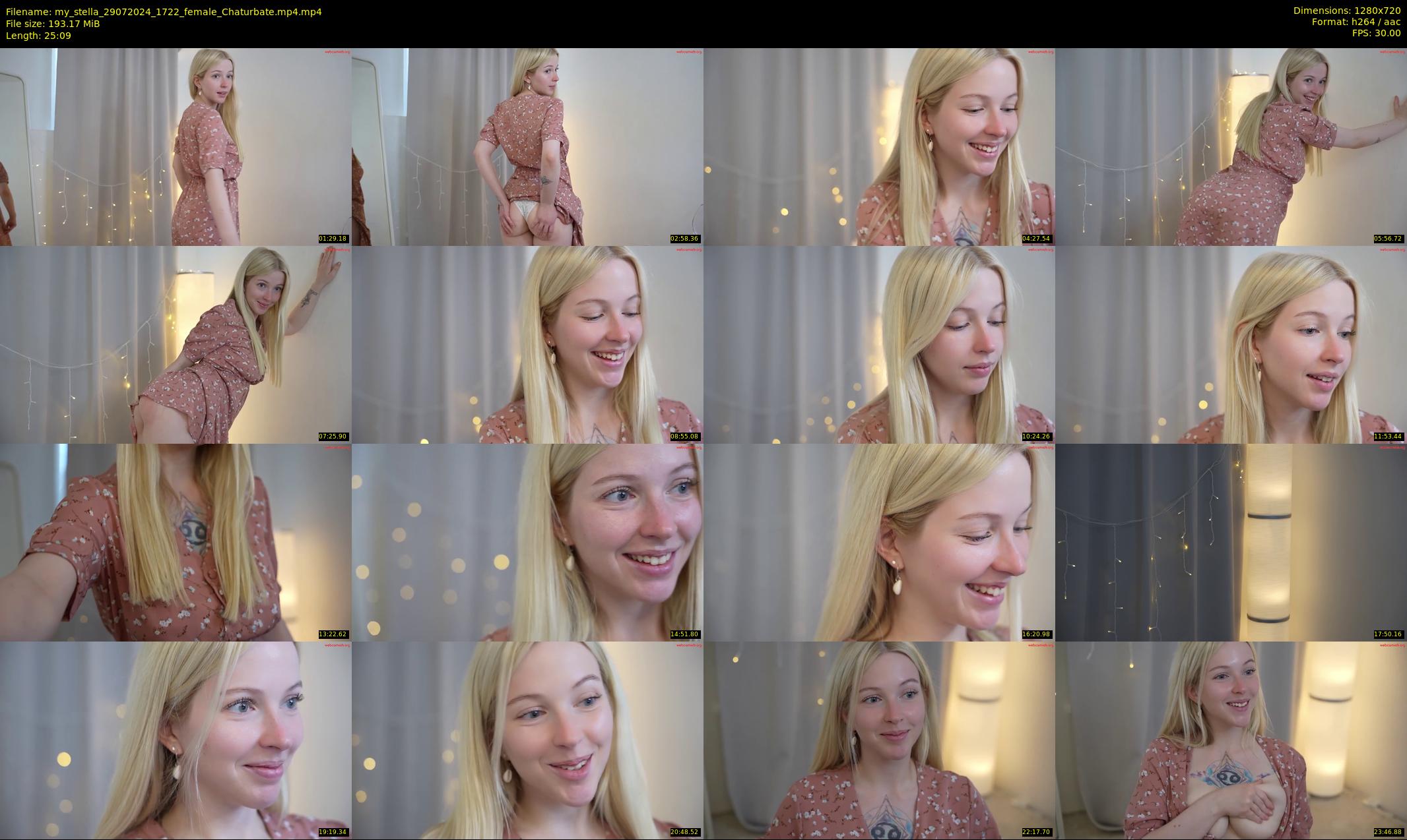 my_stella — 26 minute Chaturbate female cam show recording, 720p, Jul 29, 2024