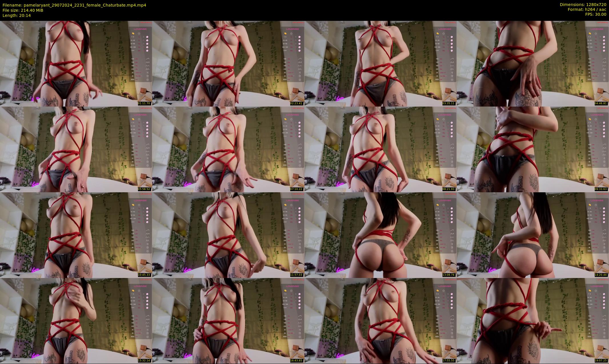 pamelaryant — 21 minute Chaturbate female cam show recording, 720p, Jul 29, 2024
