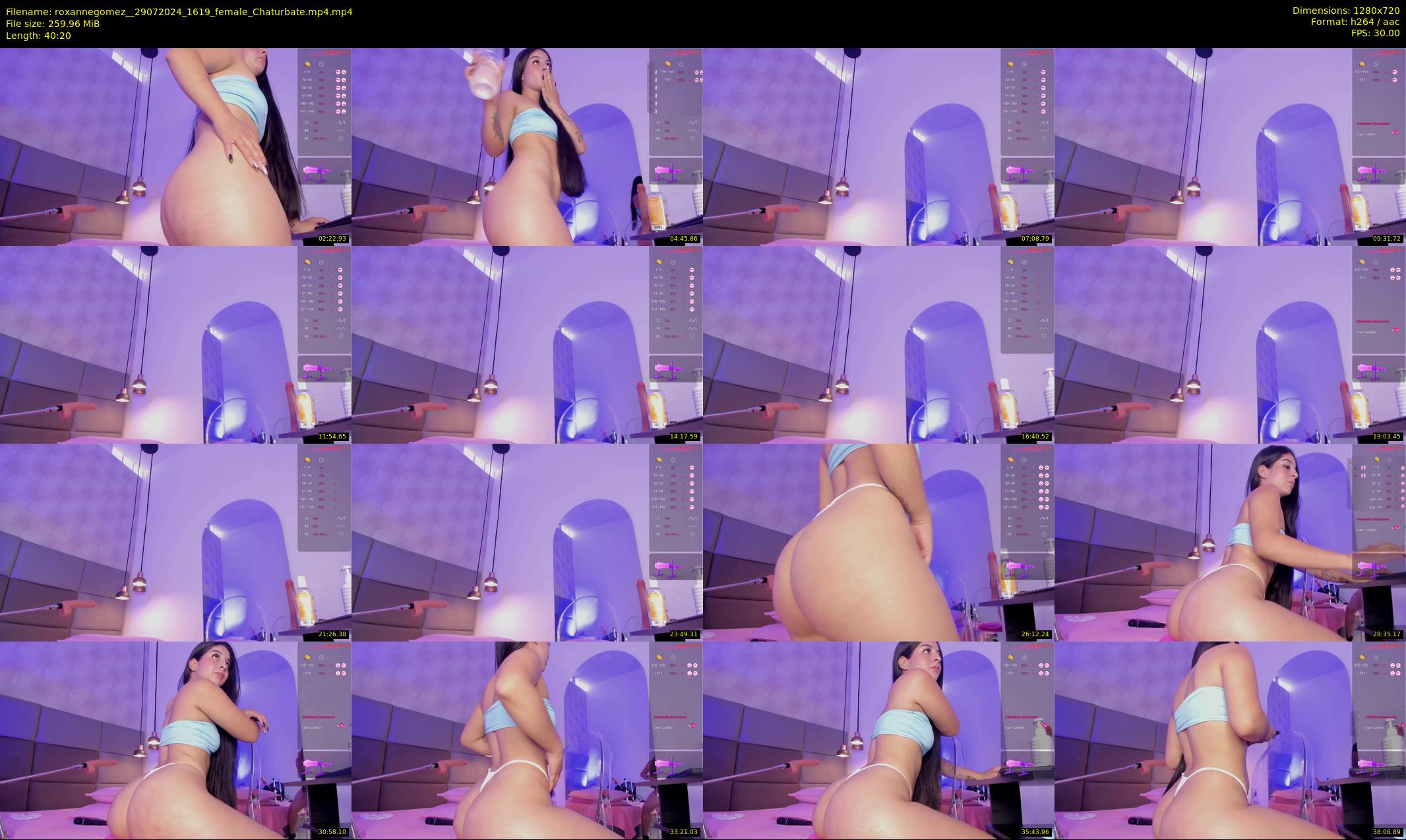 roxannegomez_ — 41 minute Chaturbate female cam show recording, 720p, Jul 29, 2024