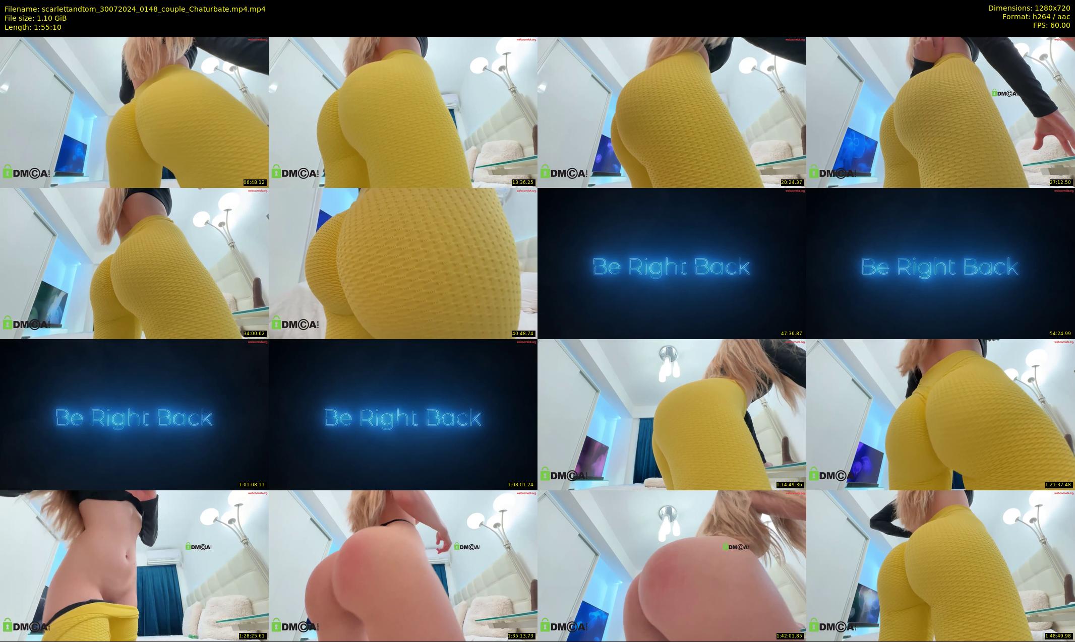 scarlettandtom — 116 minute Chaturbate couple cam show recording, 720p, Jul 30, 2024