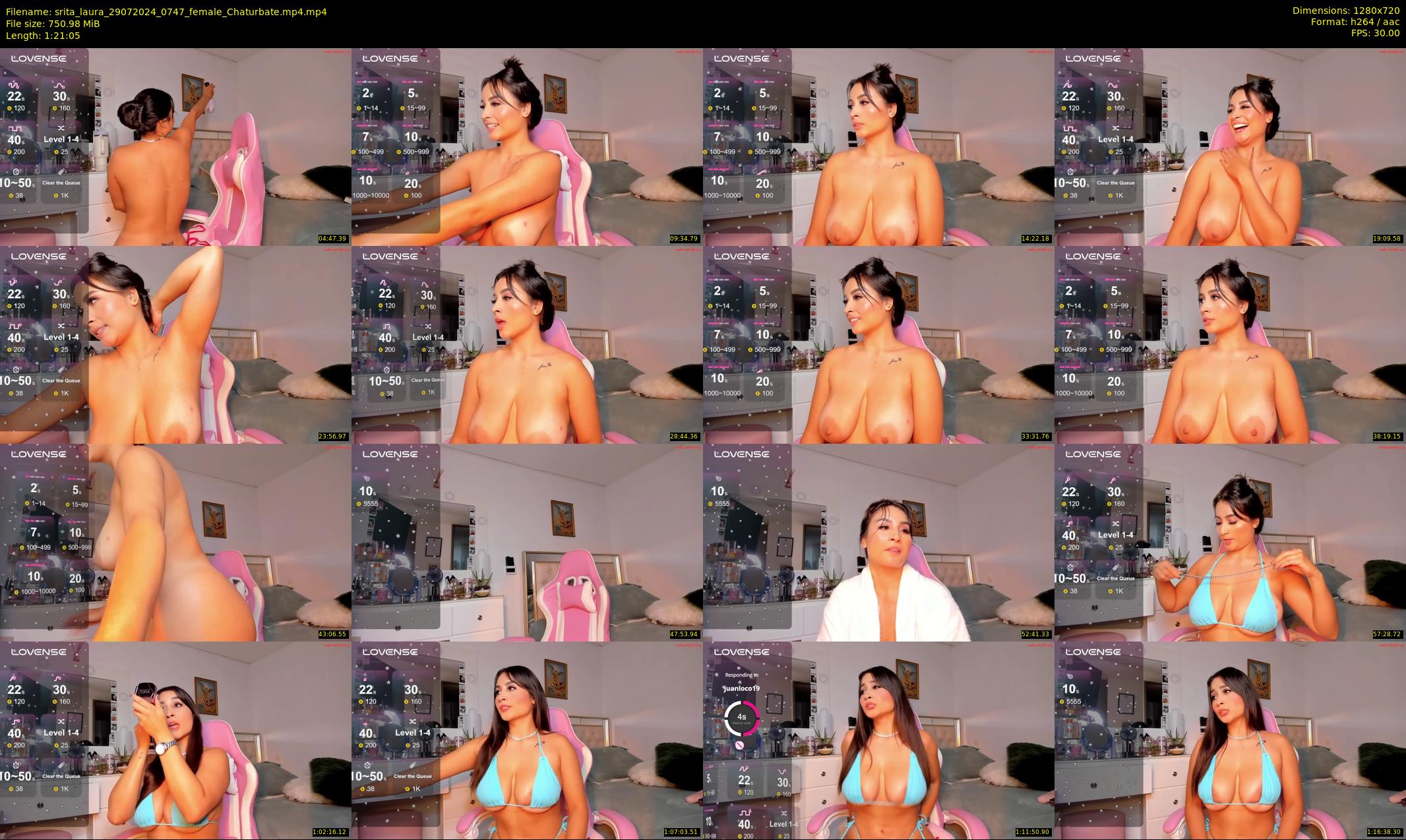 srita_laura — 82 minute Chaturbate female cam show recording, 720p, Jul 29, 2024