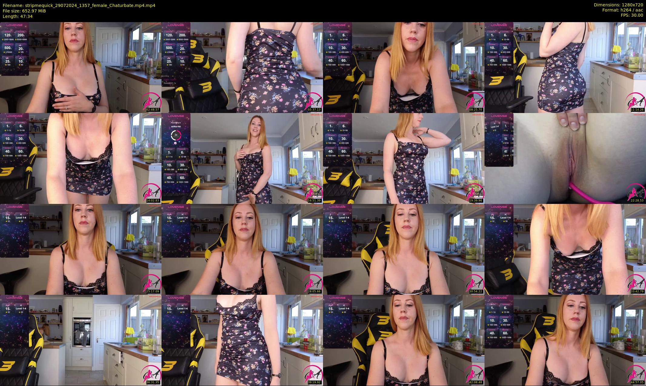 stripmequick — 48 minute Chaturbate female cam show recording, 720p, Jul 29, 2024