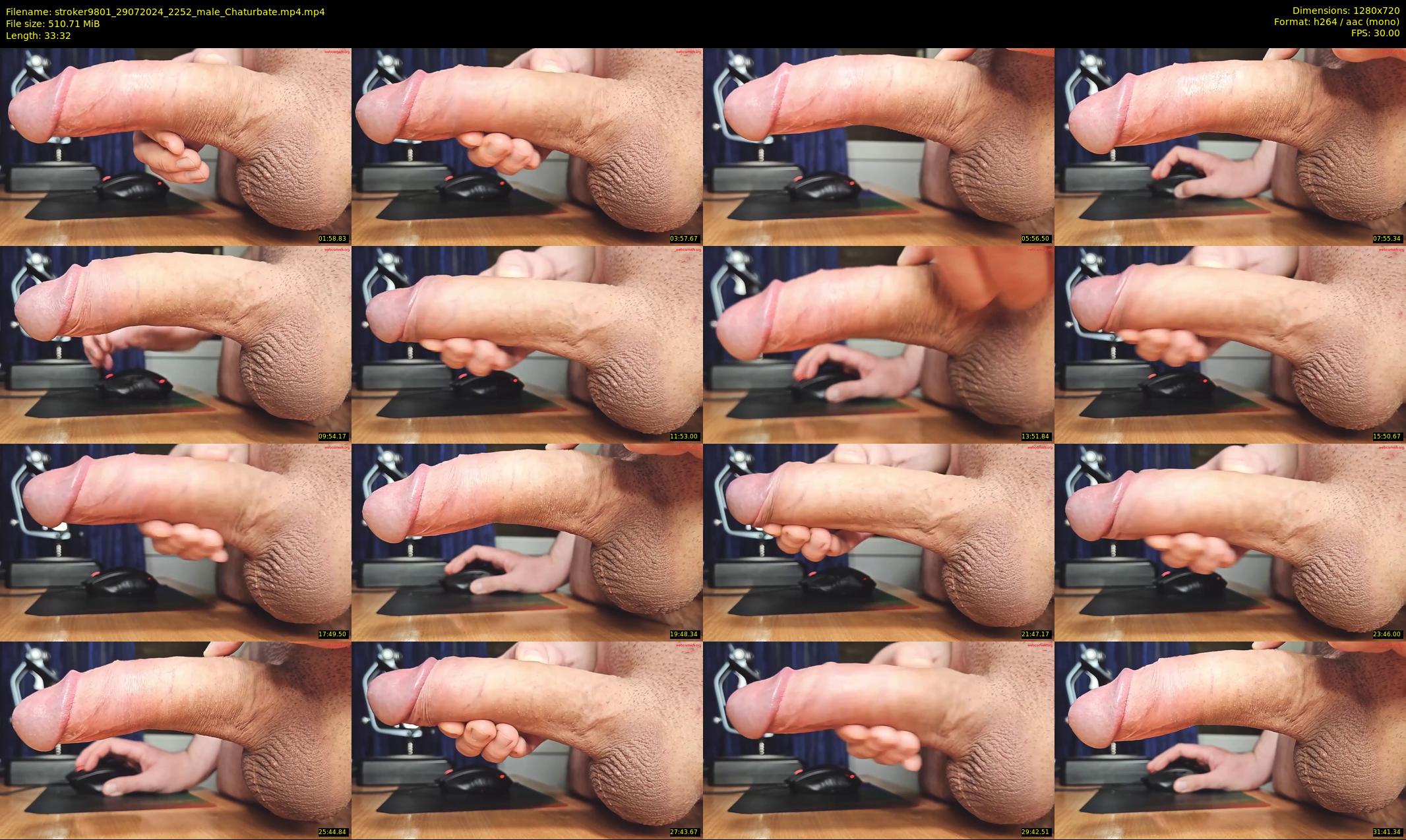 stroker9801 — 34 minute Chaturbate male cam show recording, 720p, Jul 29, 2024