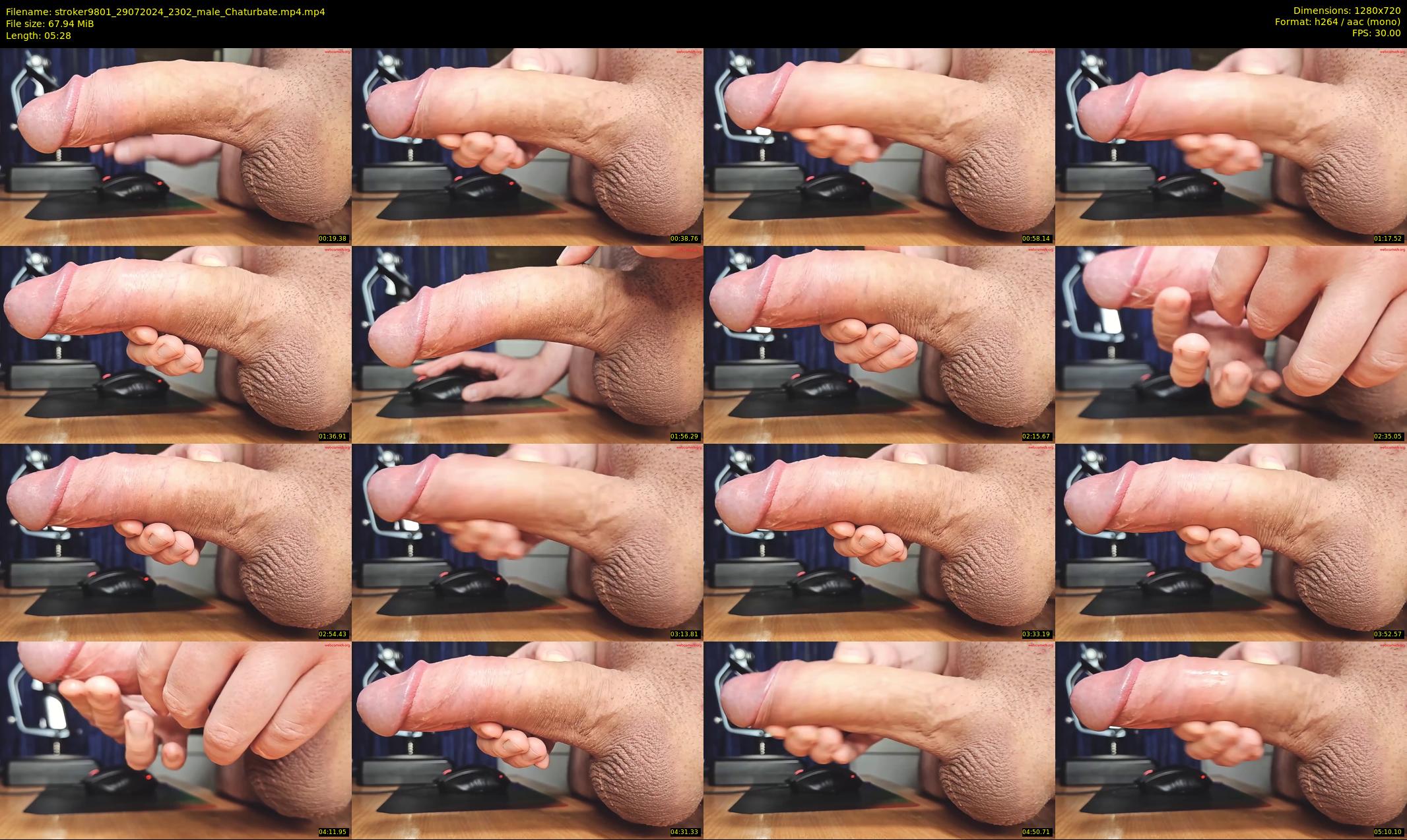 stroker9801 — 6 minute Chaturbate male cam show recording, 720p, Jul 29, 2024