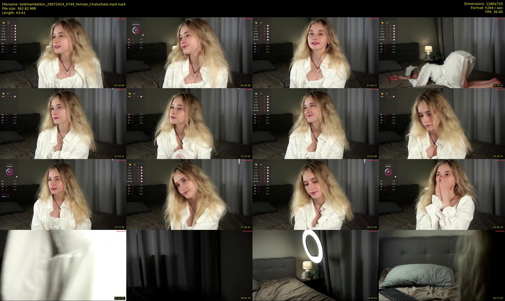 taitehambelton — 44 minute Chaturbate female cam show recording, 720p, Jul 29, 2024