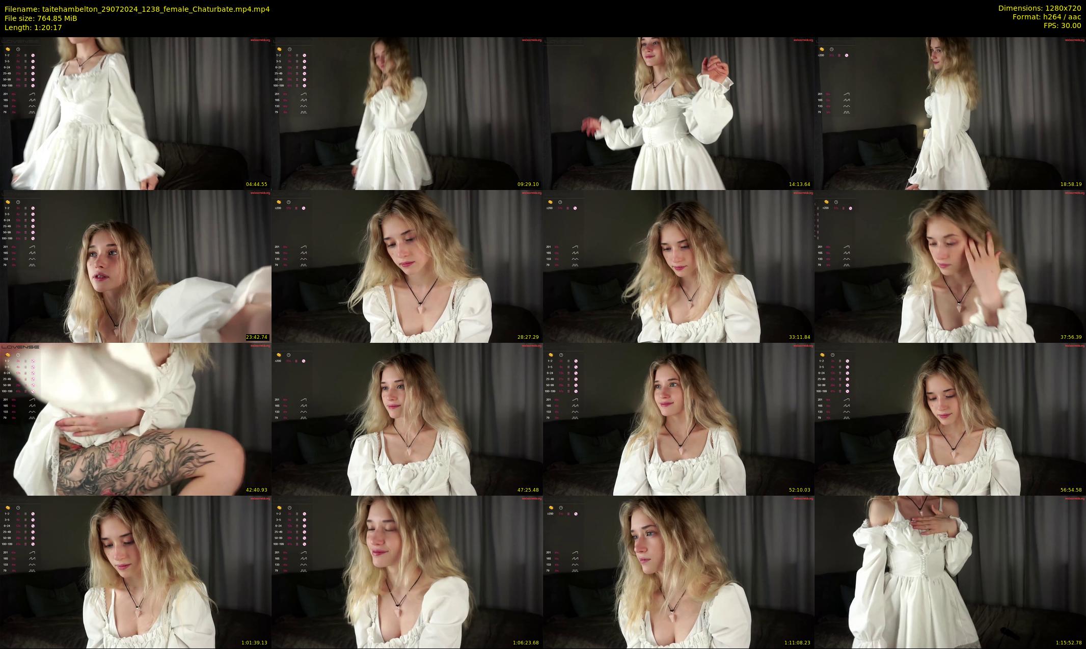 taitehambelton — 81 minute Chaturbate female cam show recording, 720p, Jul 29, 2024