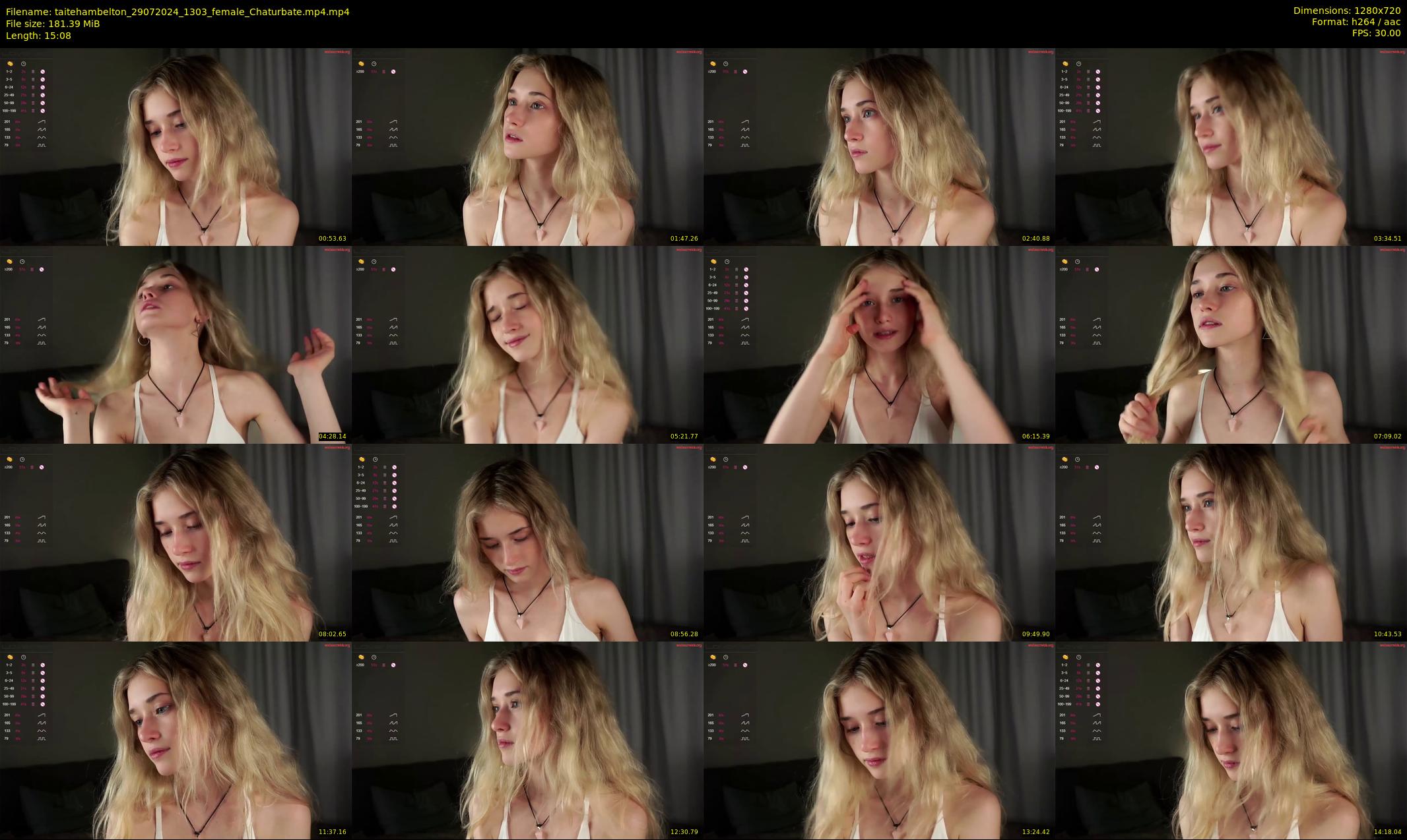 taitehambelton — 16 minute Chaturbate female cam show recording, 720p, Jul 29, 2024
