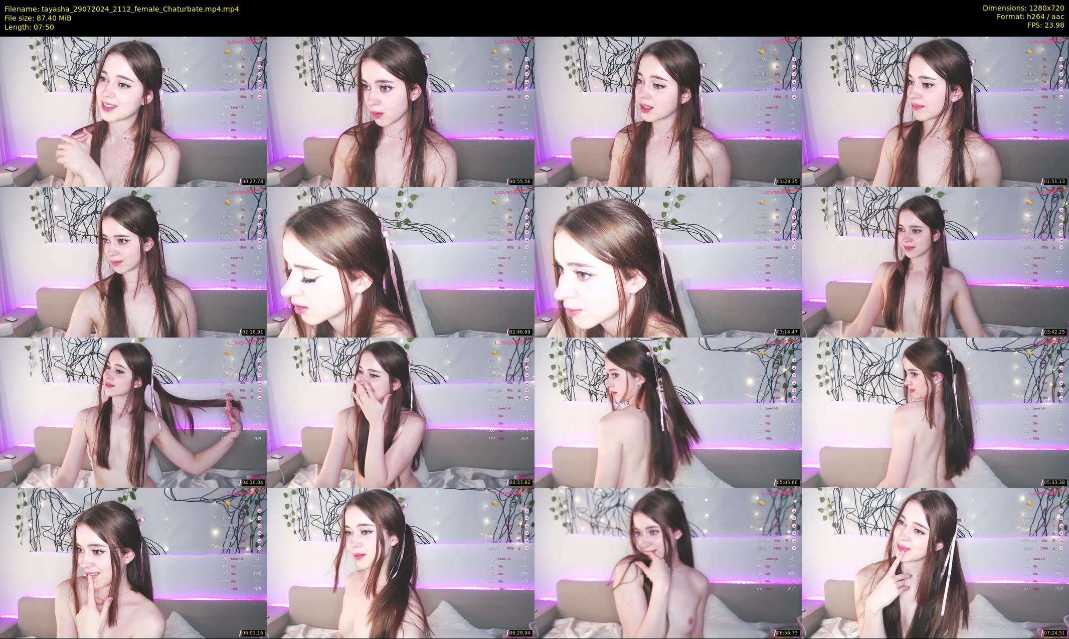 tayasha — 8 minute Chaturbate female cam show recording, 720p, Jul 29, 2024