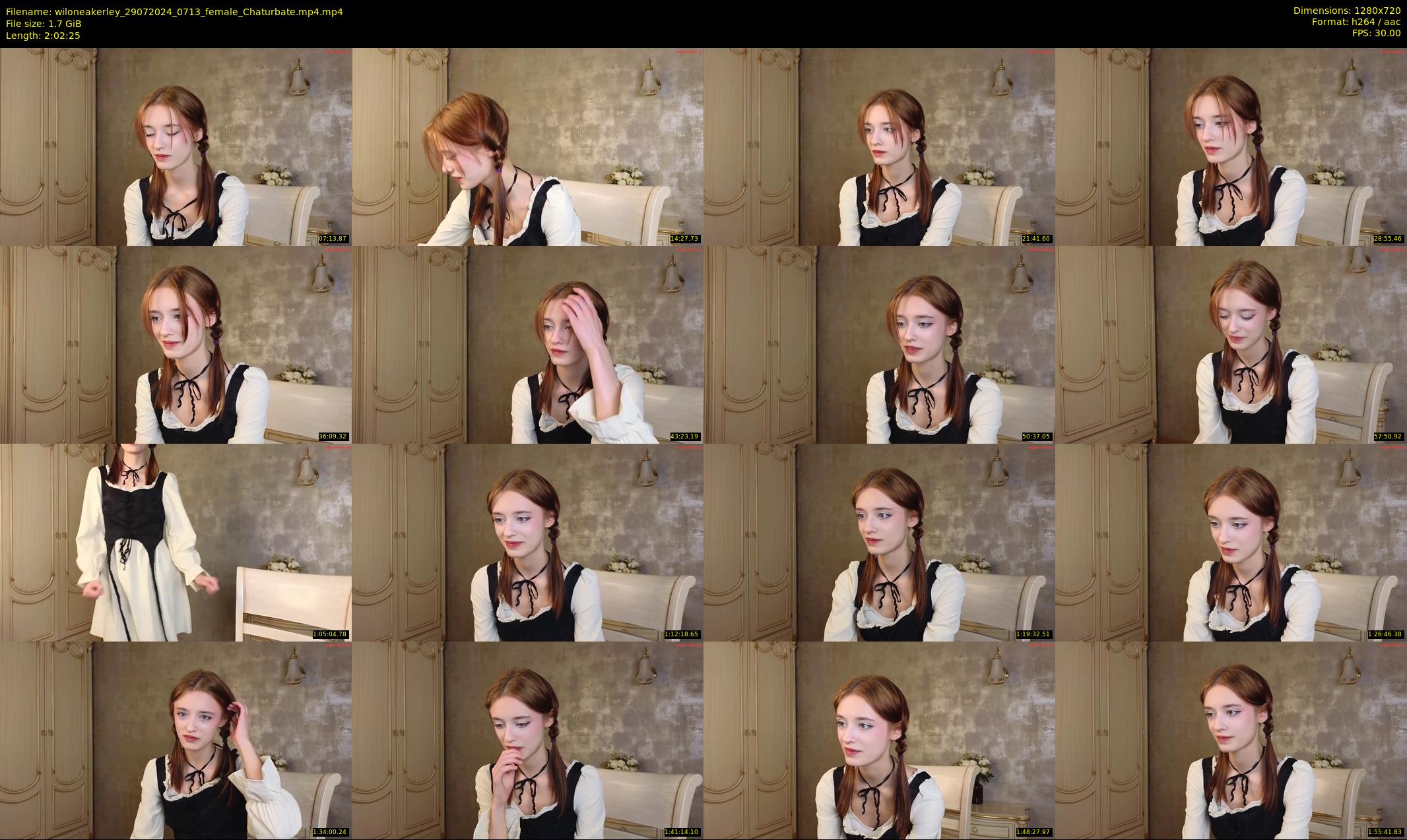 wiloneakerley — 123 minute Chaturbate female cam show recording, 720p, Jul 29, 2024