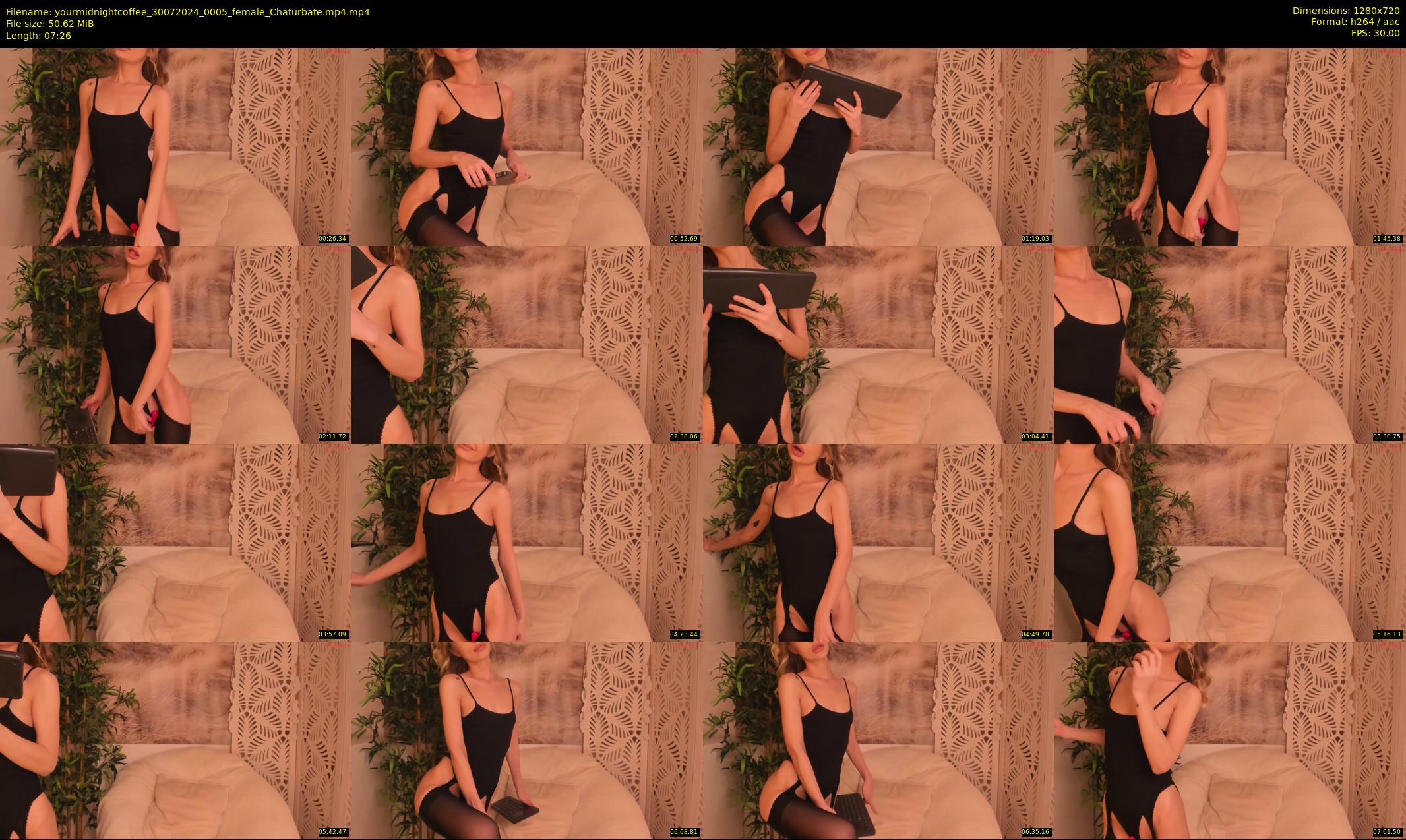 yourmidnightcoffee — 8 minute Chaturbate female cam show recording, 720p, Jul 30, 2024
