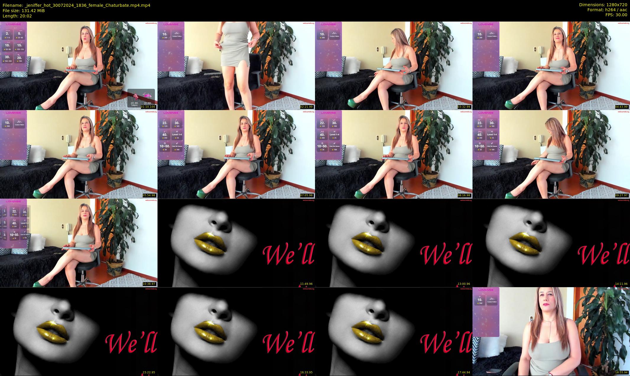 _jeniffer_hot — 21 minute Chaturbate female cam show recording, 720p, Jul 30, 2024