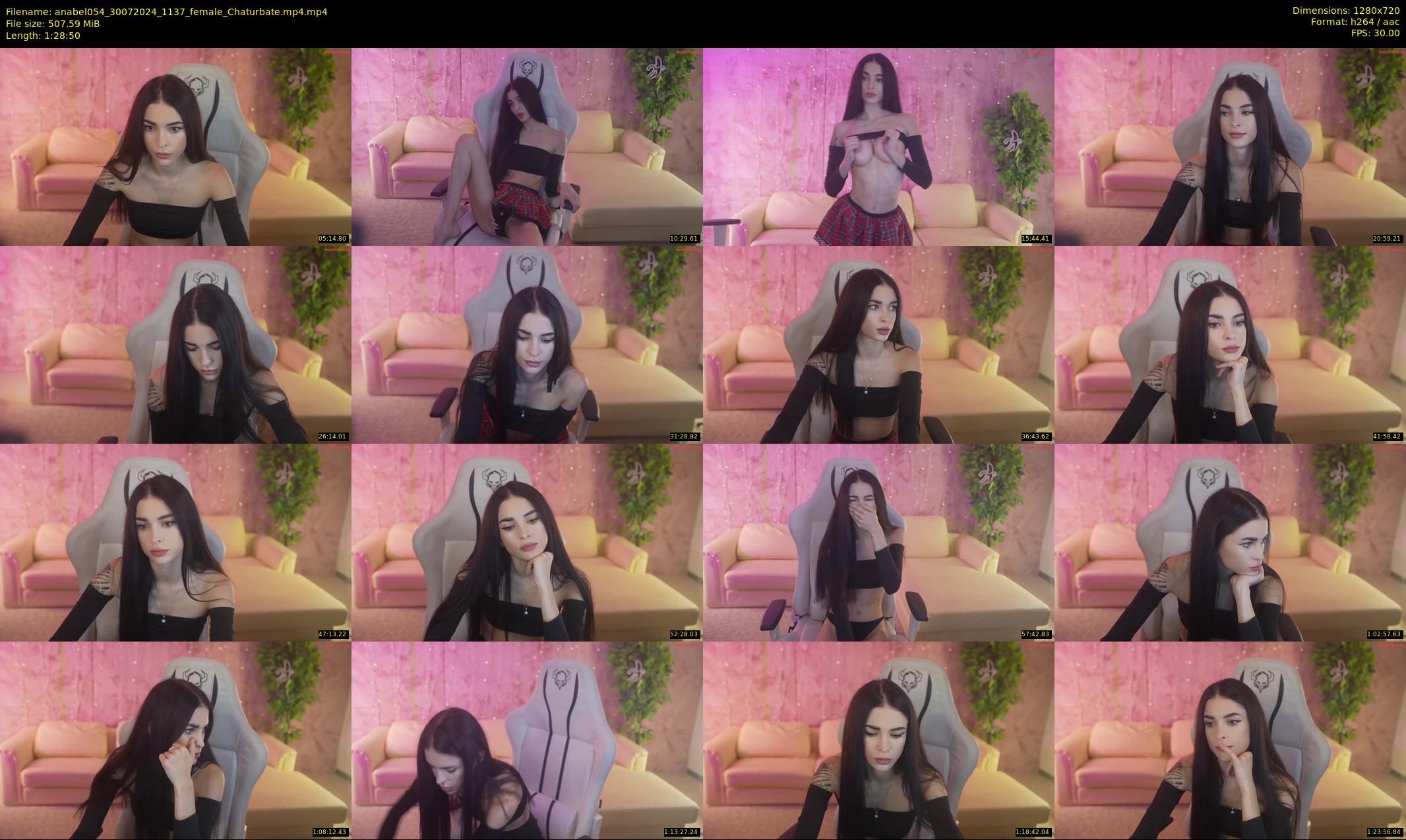 anabel054 — 89 minute Chaturbate female cam show recording, 720p, Jul 30, 2024