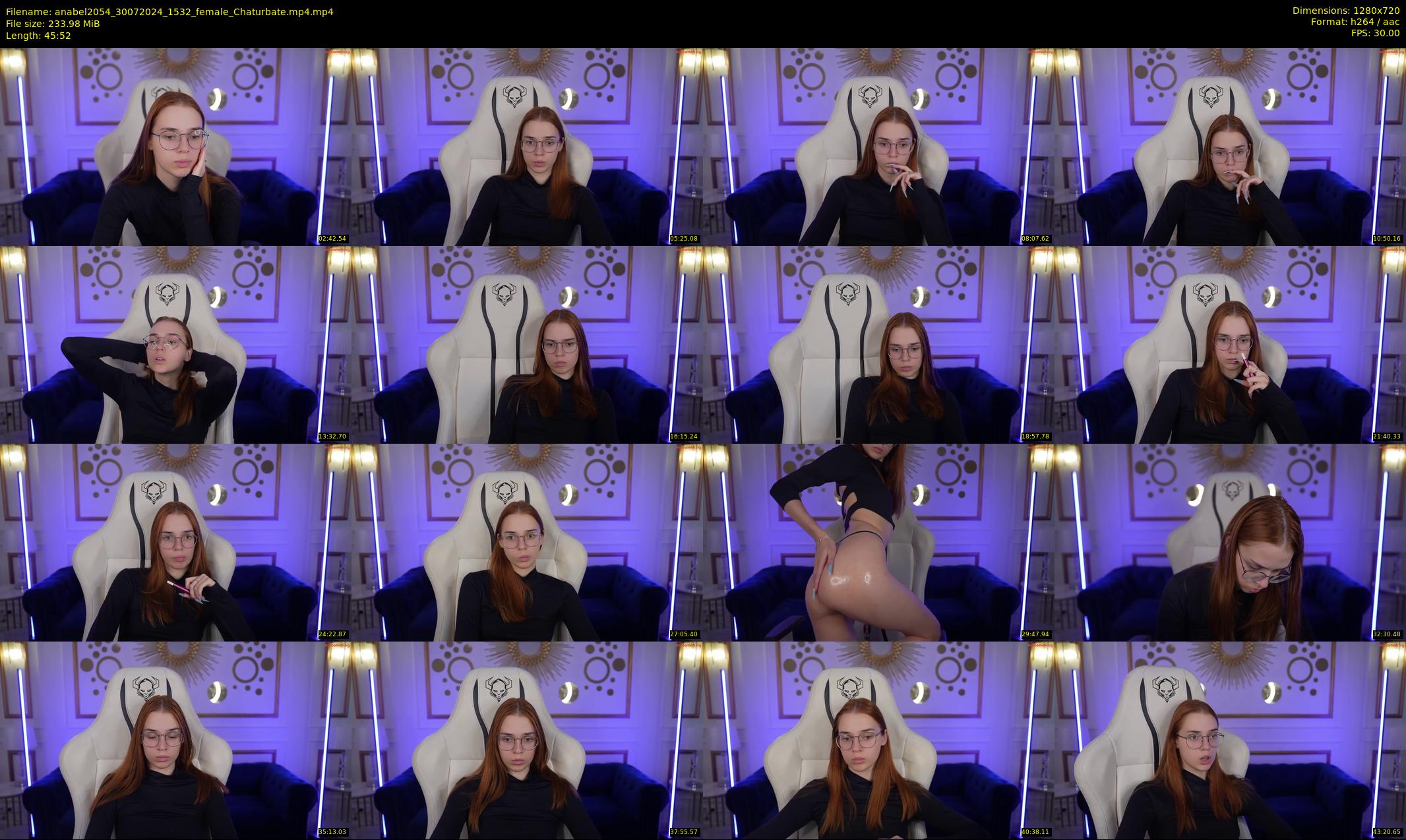 anabel2054 — 46 minute Chaturbate female cam show recording, 720p, Jul 30, 2024