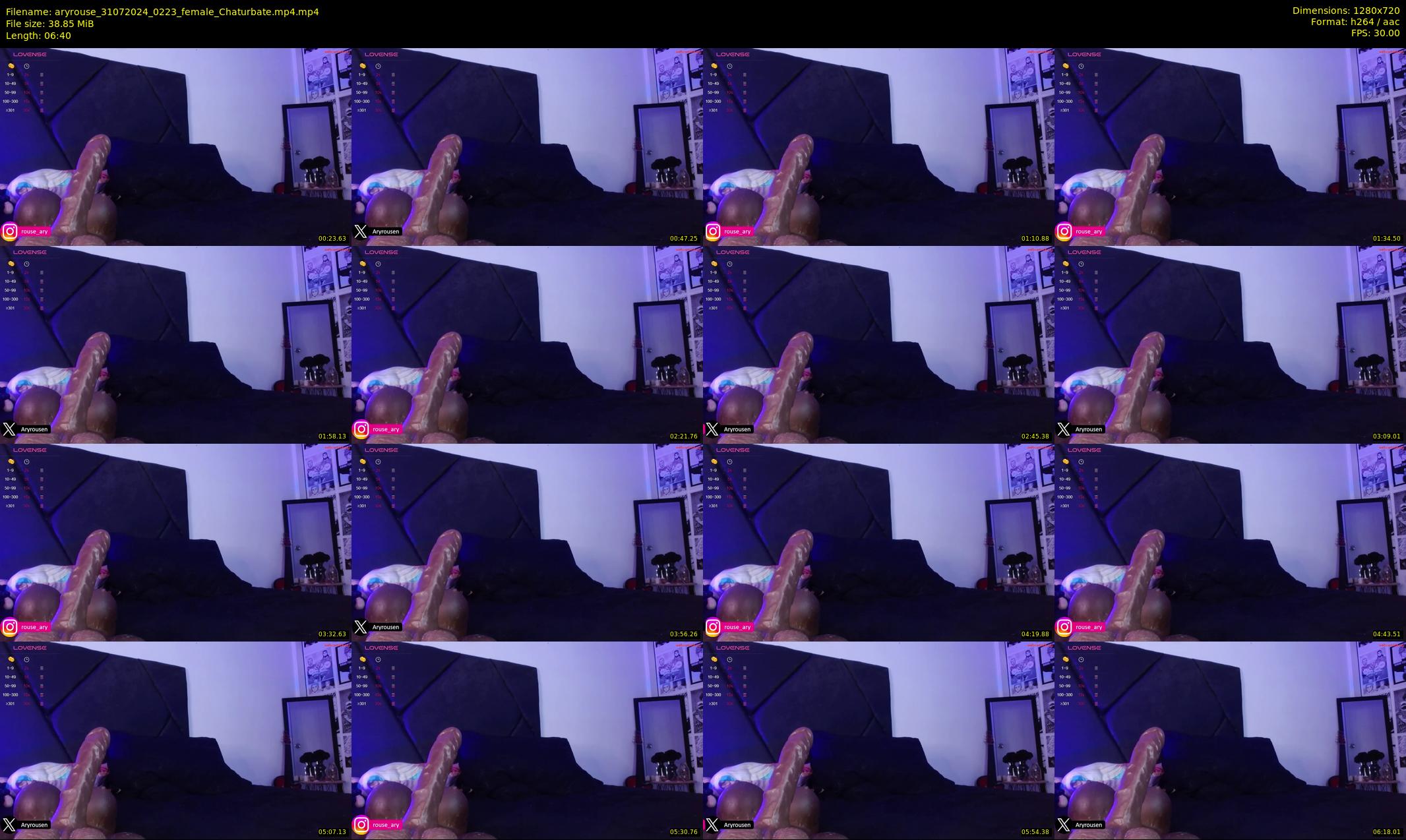 aryrouse — 7 minute Chaturbate female cam show recording, 720p, Jul 31, 2024