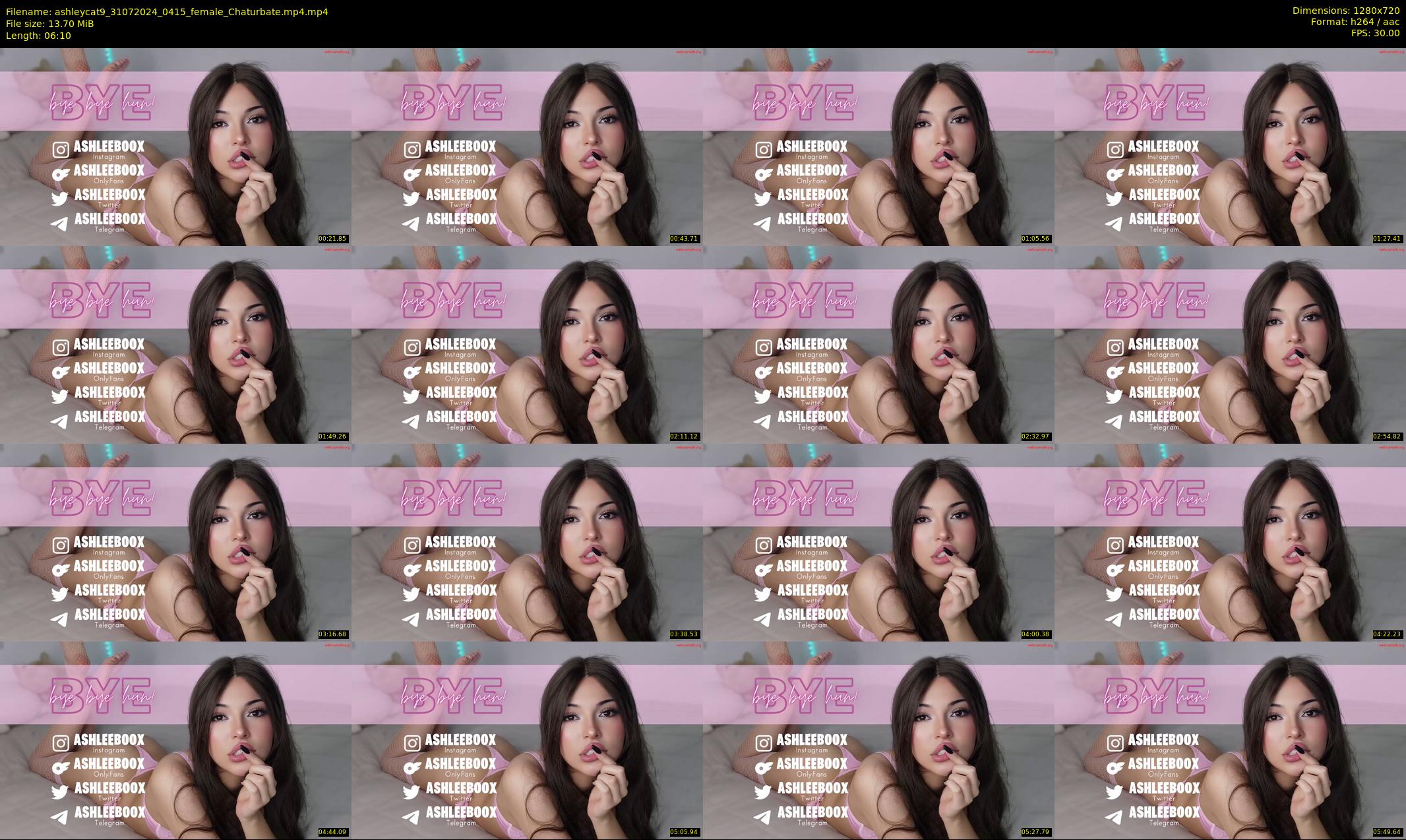 ashleycat9 — 7 minute Chaturbate female cam show recording, 720p, Jul 31, 2024