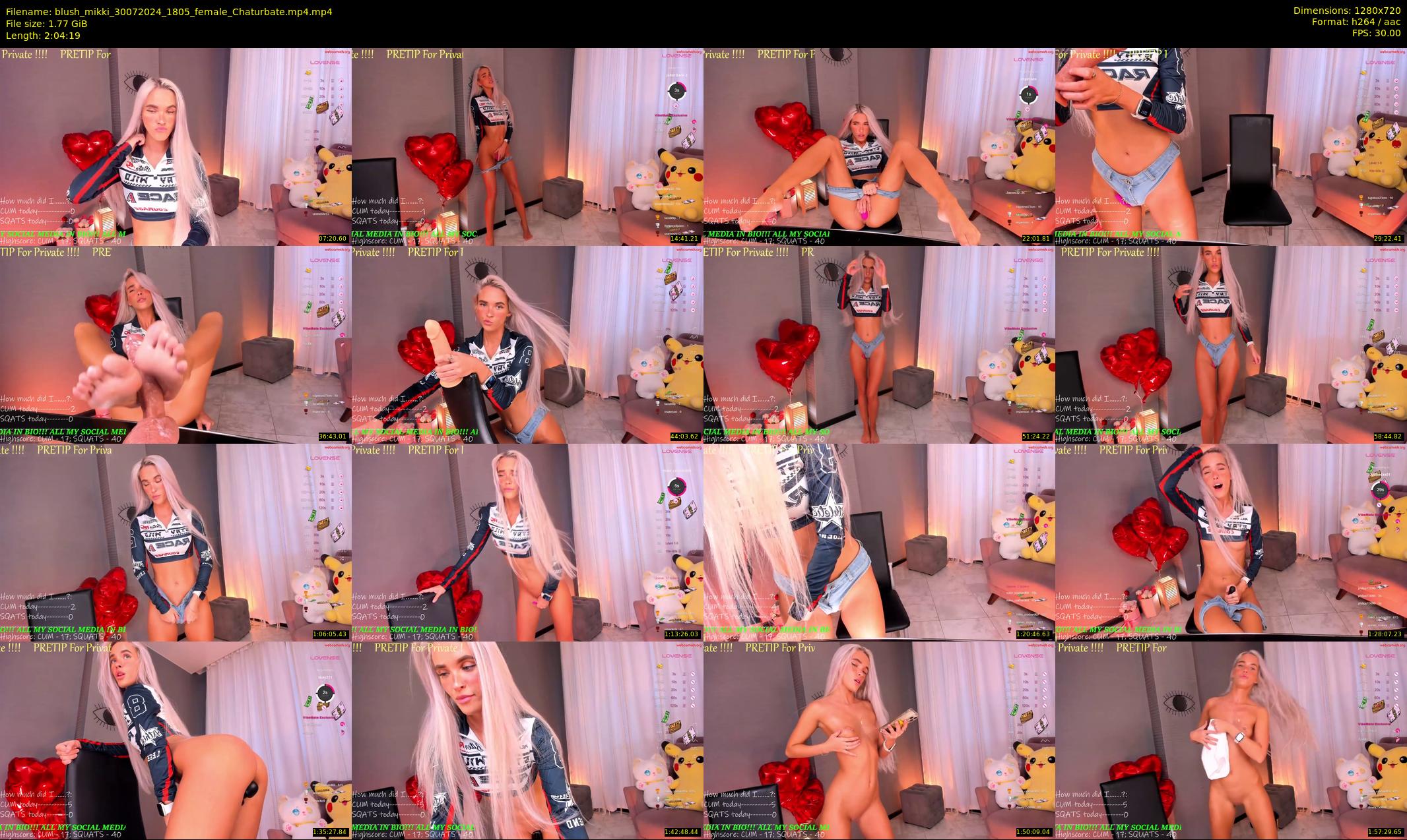 blush_mikki — 125 minute Chaturbate female cam show recording, 720p, Jul 30, 2024