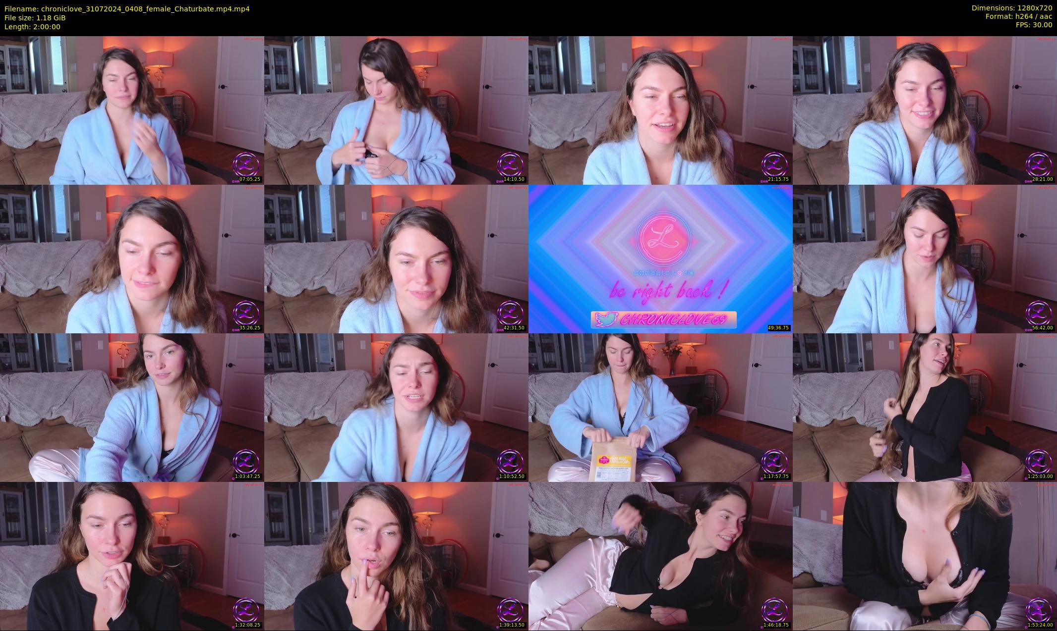 chroniclove — 120 minute Chaturbate female cam show recording, 720p, Jul 31, 2024