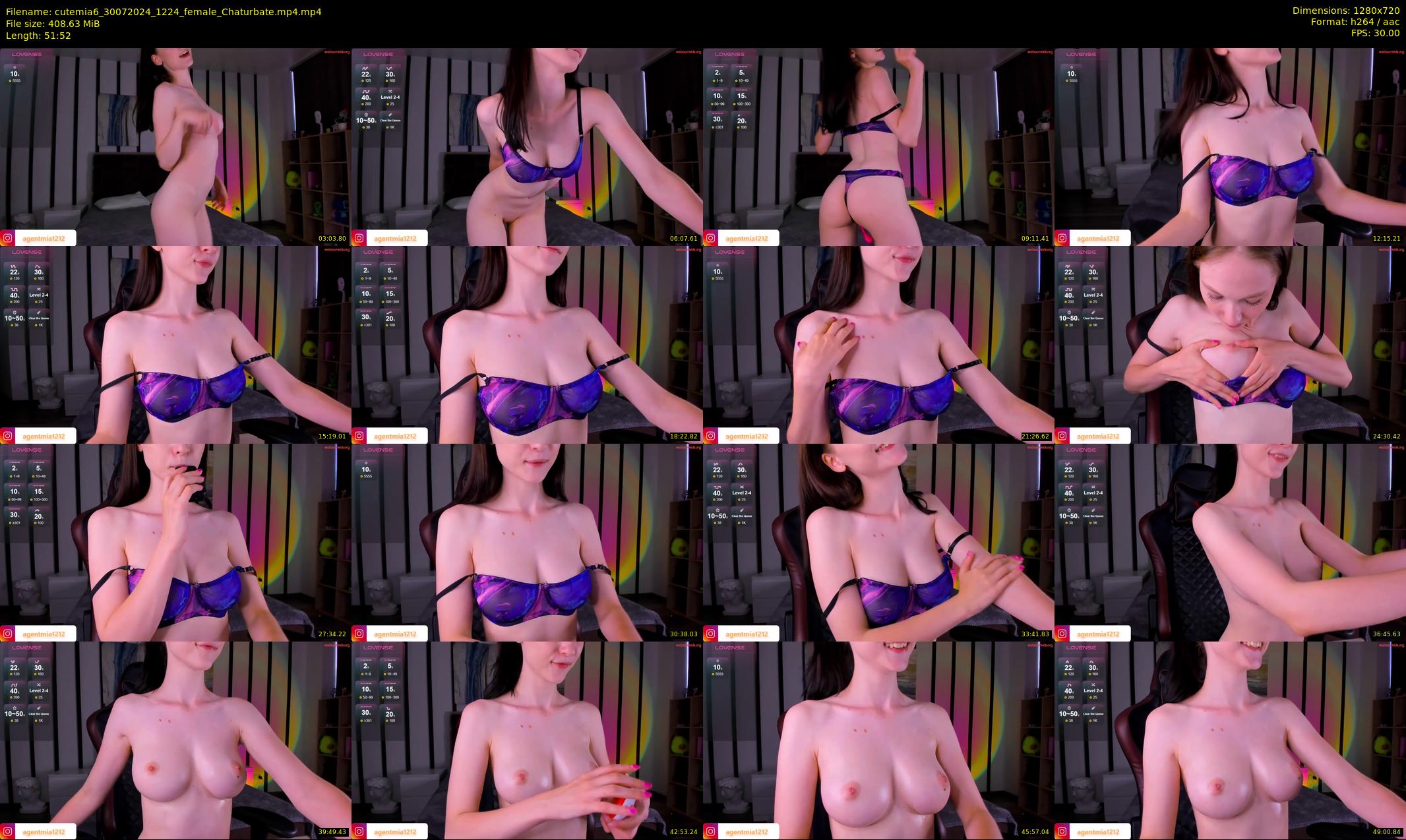 cutemia6 — 52 minute Chaturbate female cam show recording, 720p, Jul 30, 2024