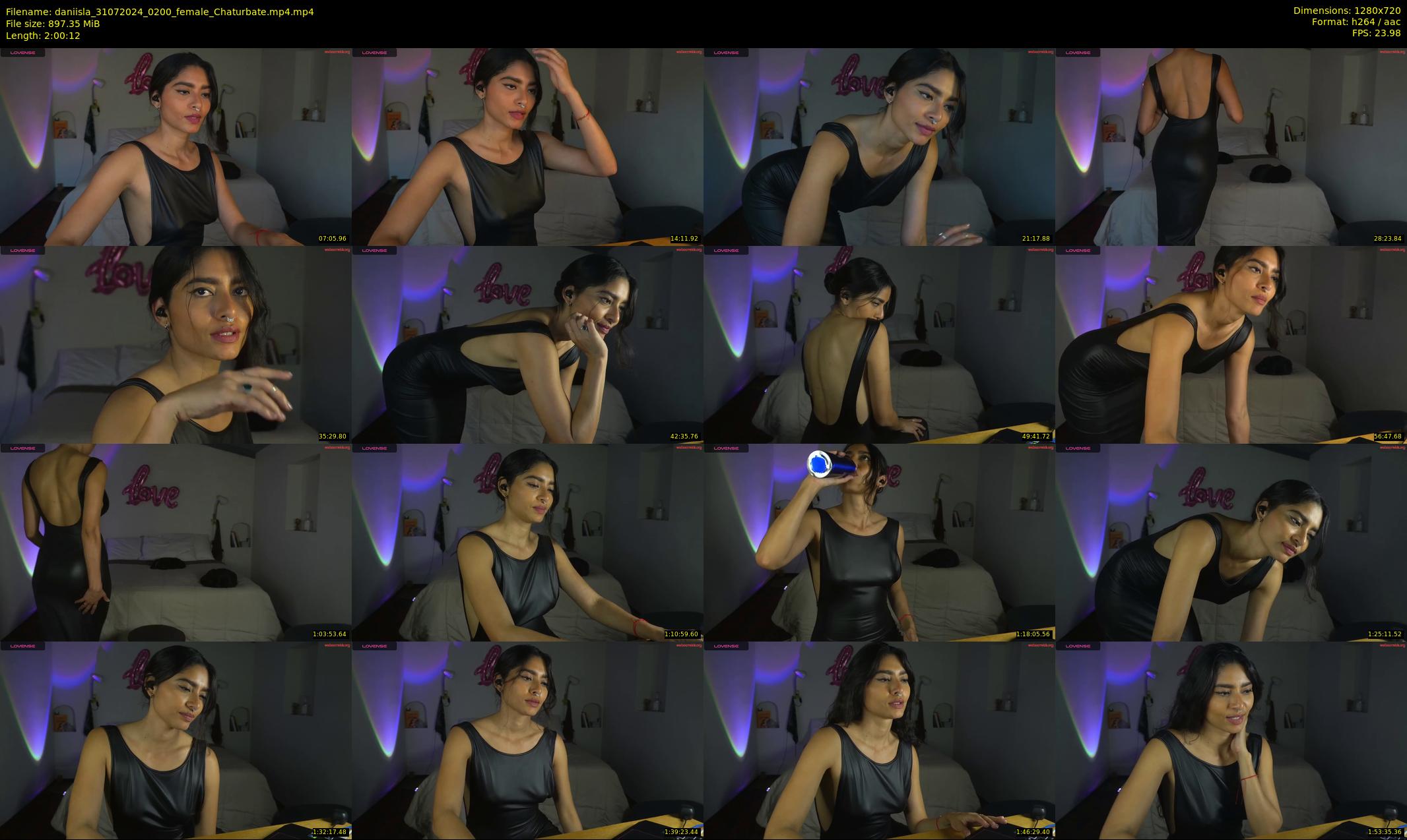 daniisla — 121 minute Chaturbate female cam show recording, 720p, Jul 31, 2024
