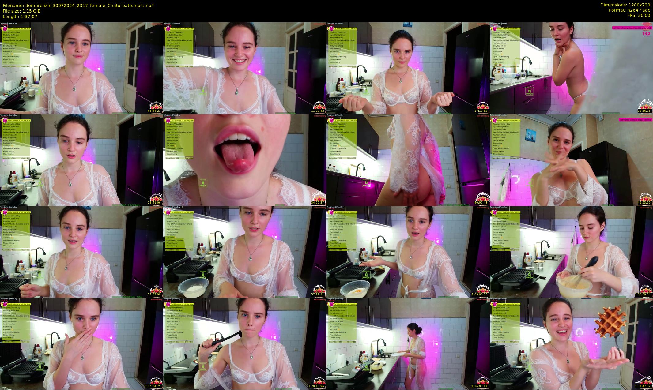 demurelixir — 98 minute Chaturbate female cam show recording, 720p, Jul 30, 2024