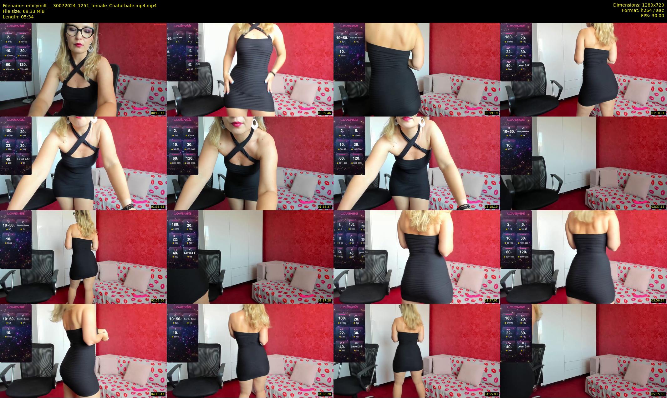 emilymilf__ — 6 minute Chaturbate female cam show recording, 720p, Jul 30, 2024