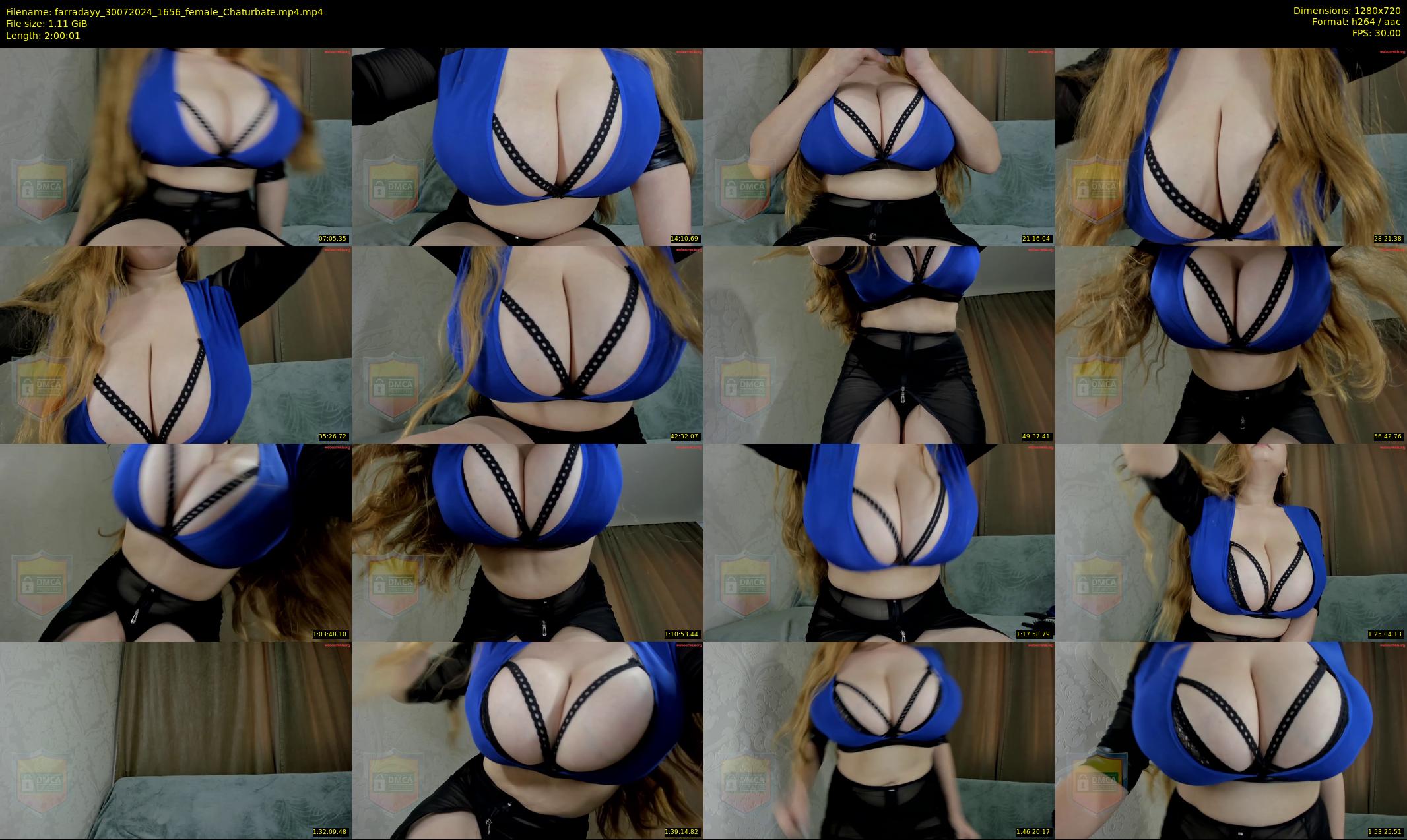farradayy — 121 minute Chaturbate female cam show recording, 720p, Jul 30, 2024