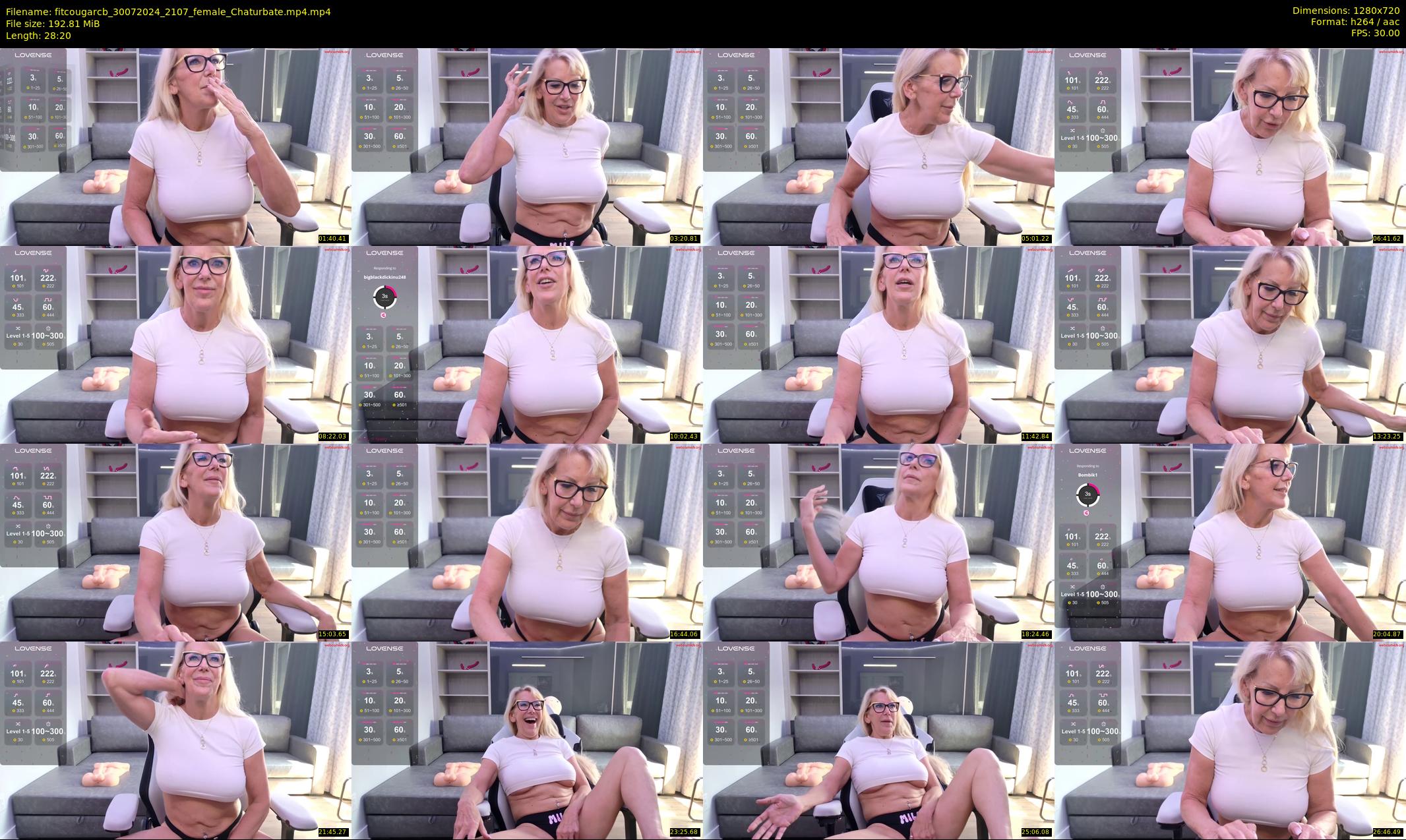 fitcougarcb — 29 minute Chaturbate female cam show recording, 720p, Jul 30, 2024