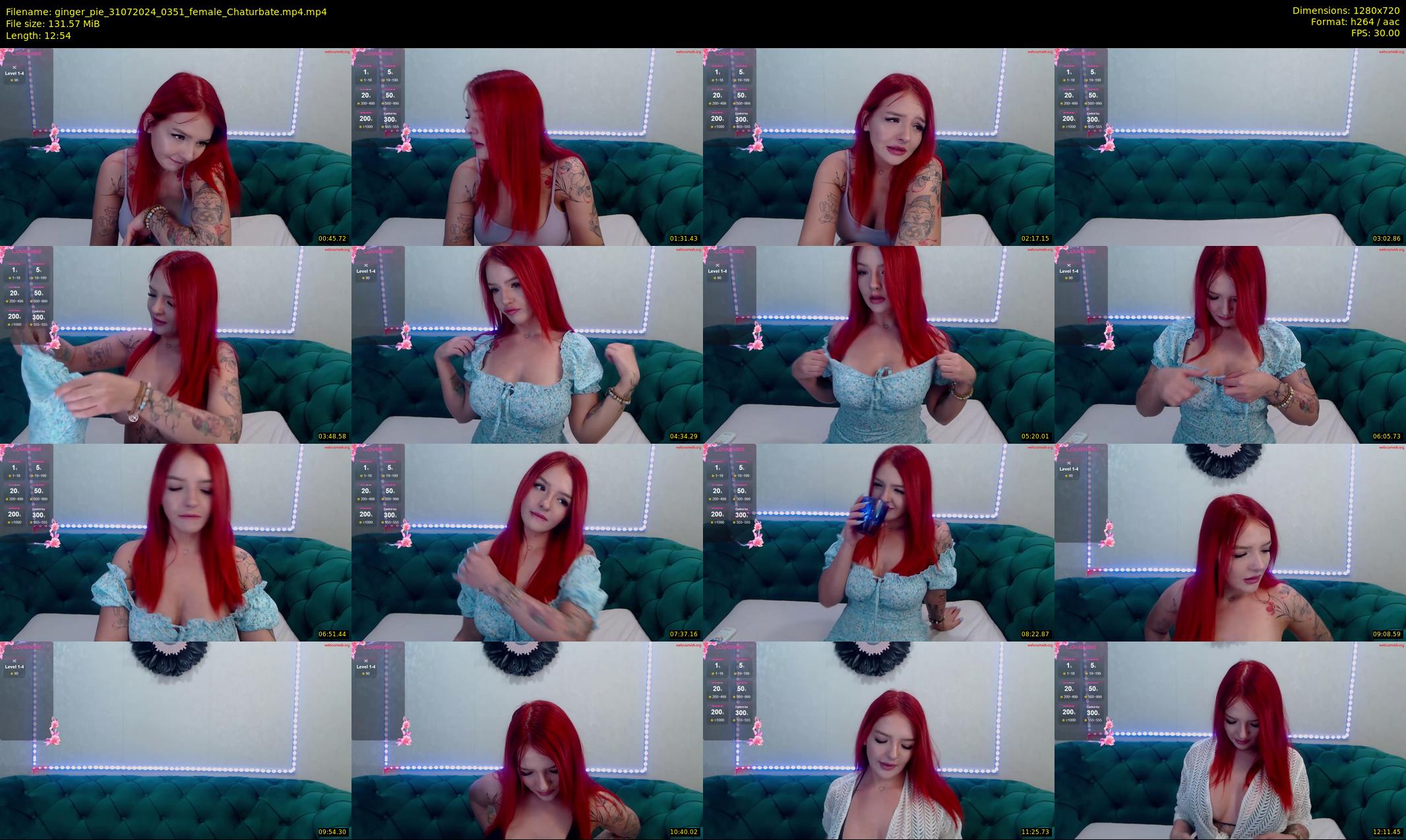 ginger_pie — 13 minute Chaturbate female cam show recording, 720p, Jul 31, 2024