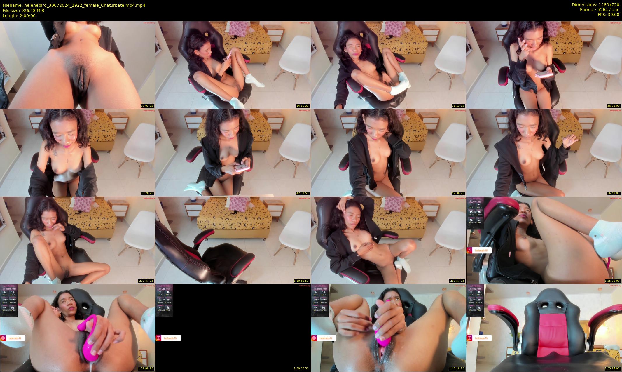 helenebird — 120 minute Chaturbate female cam show recording, 720p, Jul 30, 2024