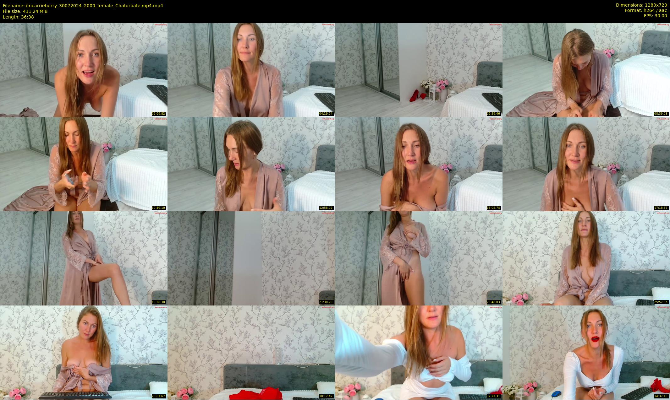 imcarrieberry — 37 minute Chaturbate female cam show recording, 720p, Jul 30, 2024