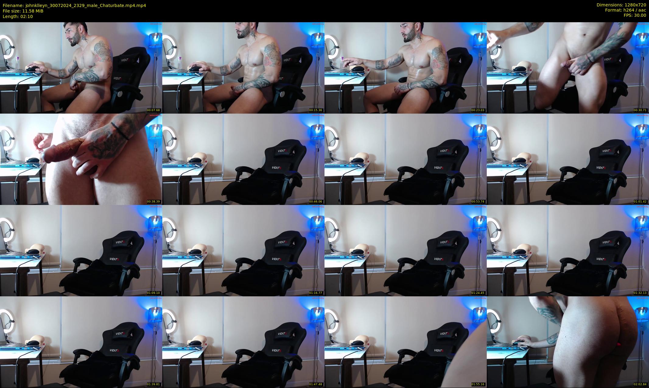 johnklleyn — 3 minute Chaturbate male cam show recording, 720p, Jul 30, 2024