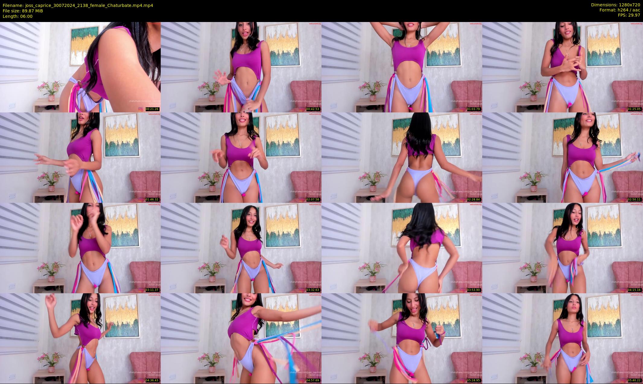joss_caprice — 6 minute Chaturbate female cam show recording, 720p, Jul 30, 2024