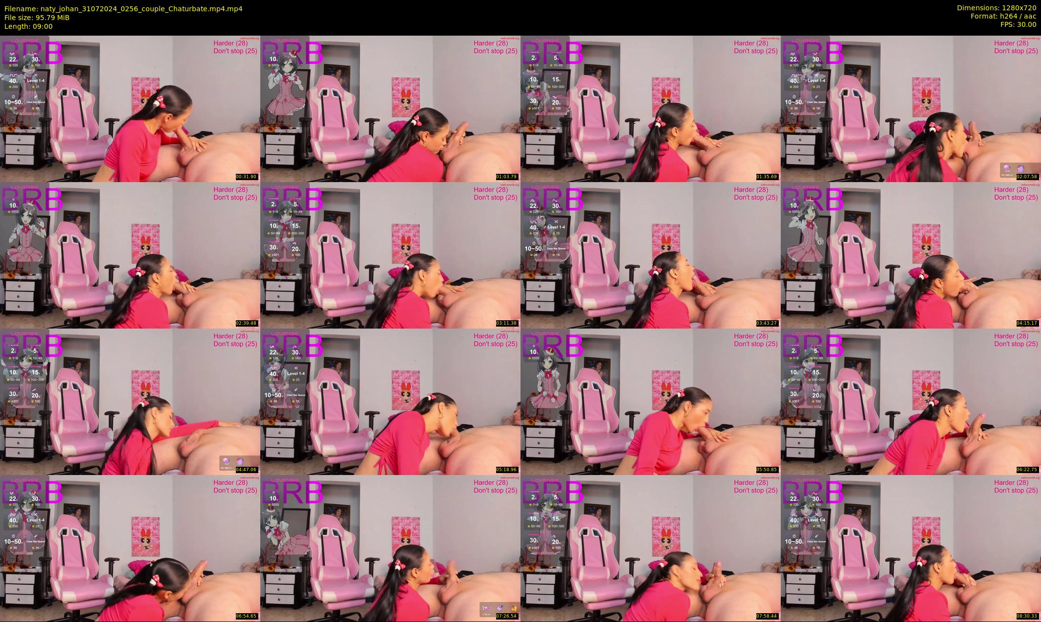 naty_johan — 9 minute Chaturbate couple cam show recording, 720p, Jul 31, 2024