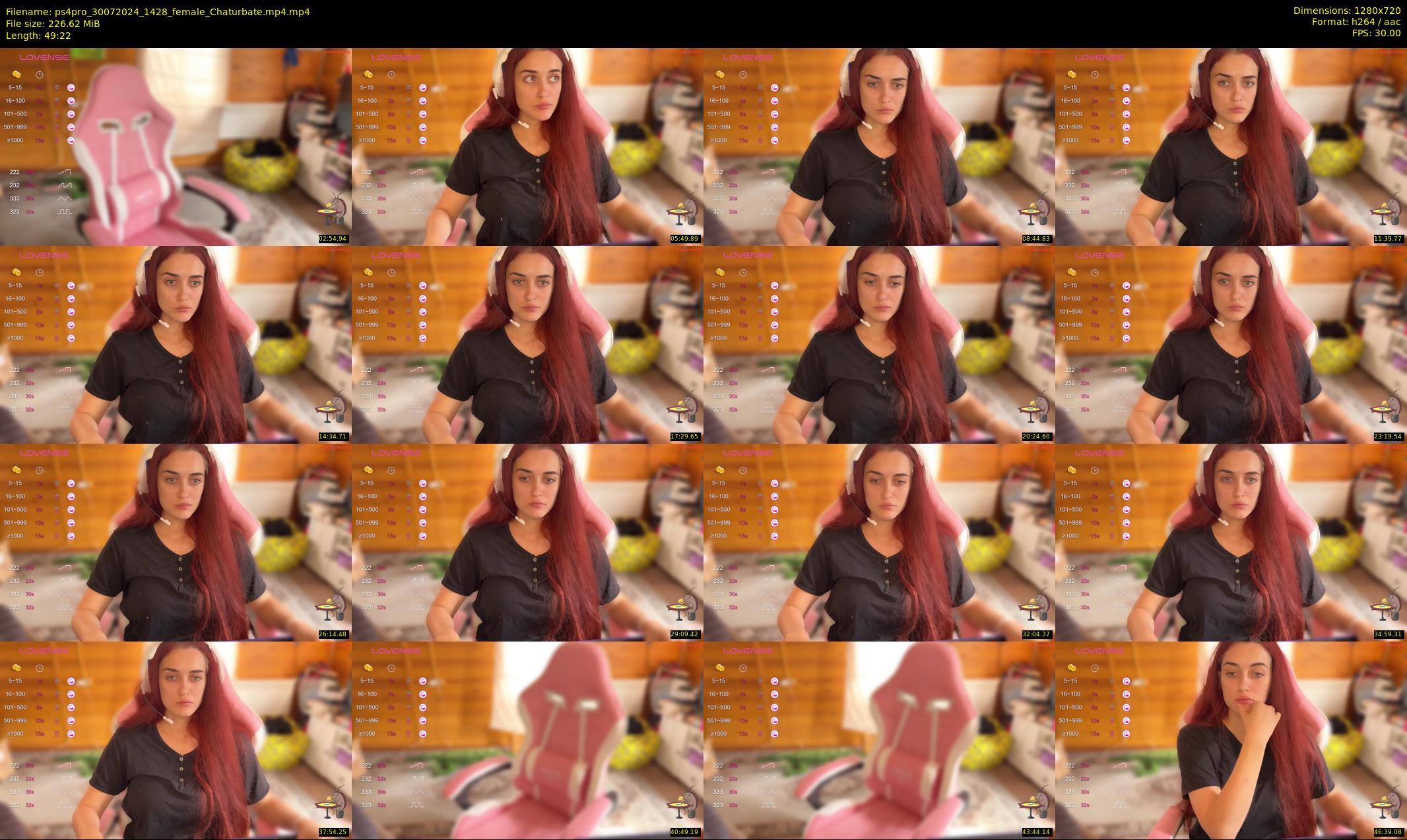 ps4pro — 50 minute Chaturbate female cam show recording, 720p, Jul 30, 2024