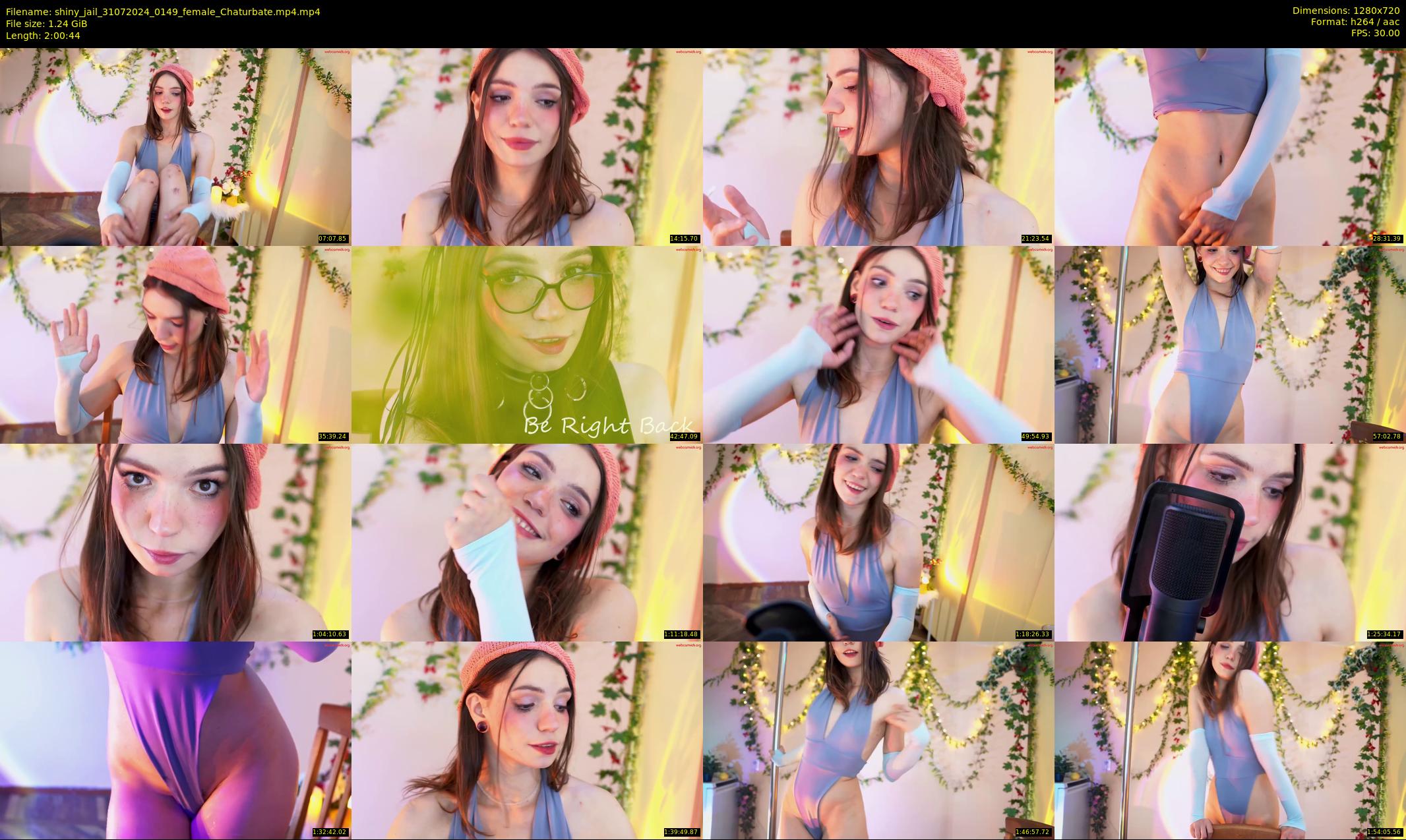 shiny_jail — 121 minute Chaturbate female cam show recording, 720p, Jul 31, 2024