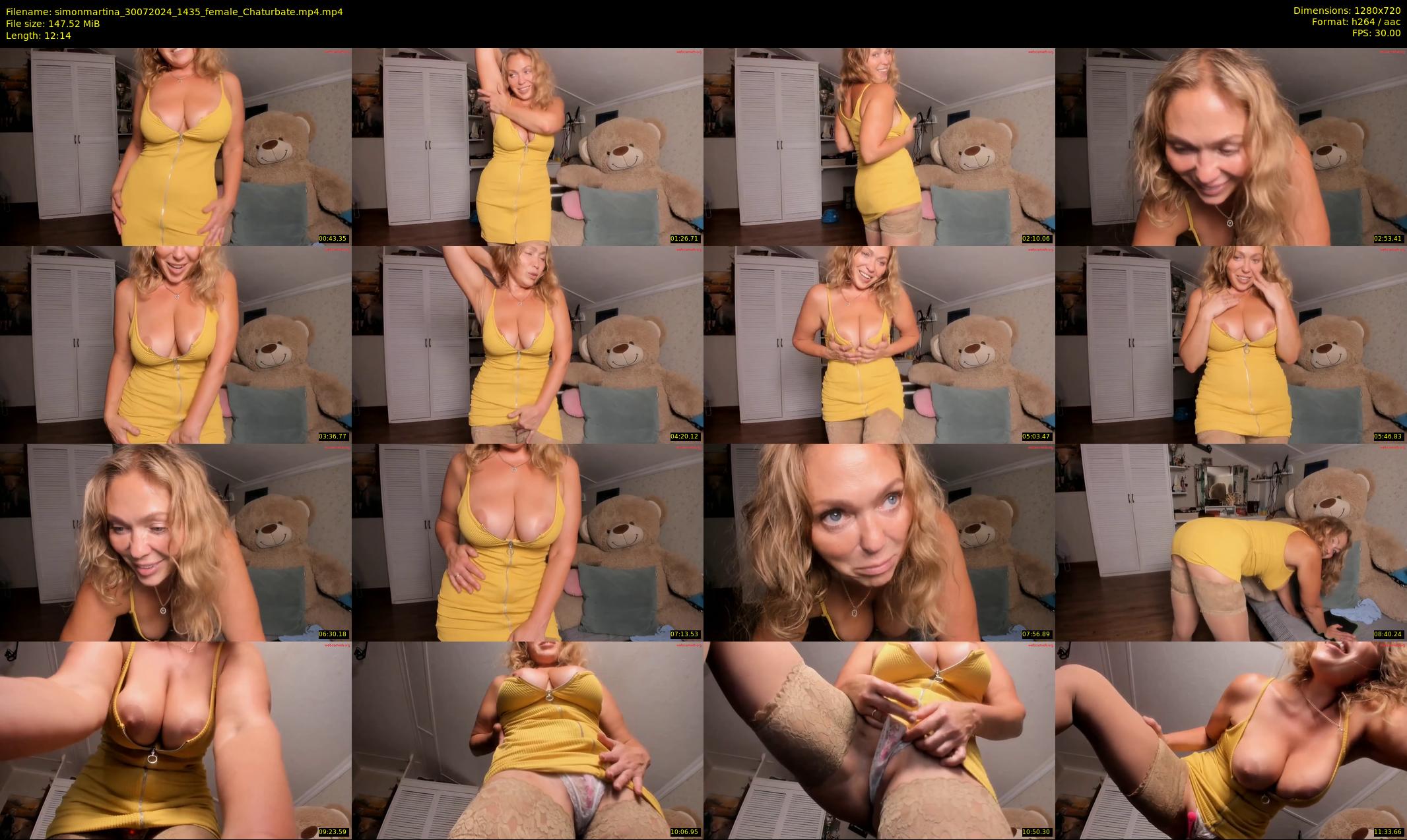 simonmartina — 13 minute Chaturbate female cam show recording, 720p, Jul 30, 2024