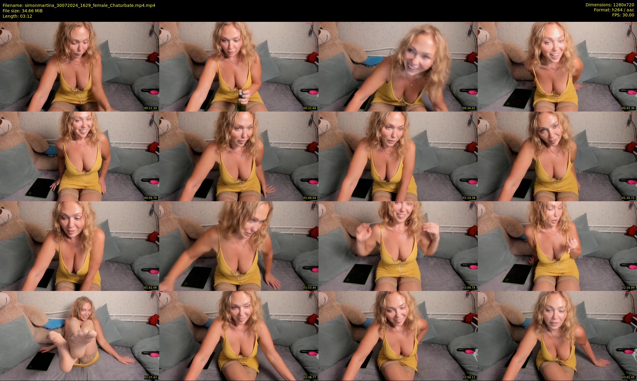 simonmartina — 4 minute Chaturbate female cam show recording, 720p, Jul 30, 2024