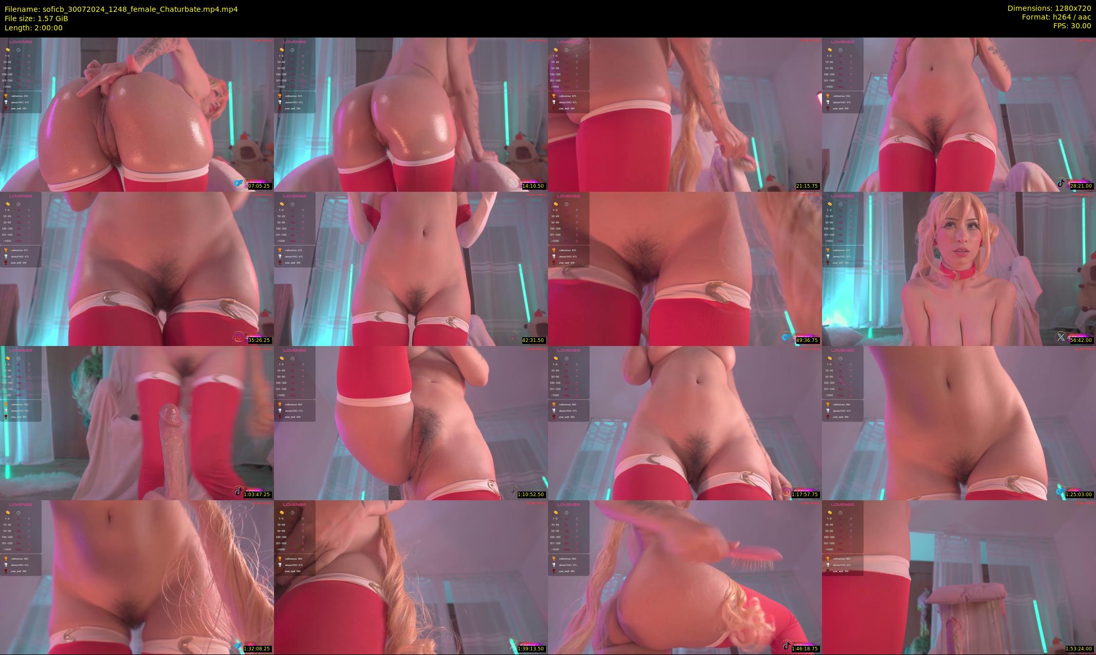 soficb — 120 minute Chaturbate female cam show recording, 720p, Jul 30, 2024