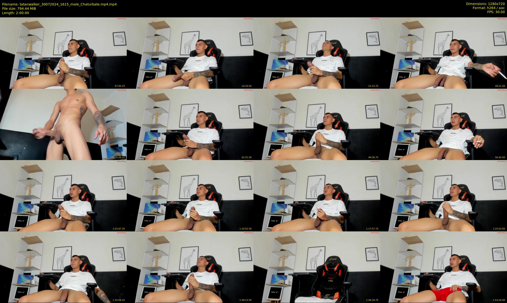tatanwalker — 120 minute Chaturbate male cam show recording, 720p, Jul 30, 2024