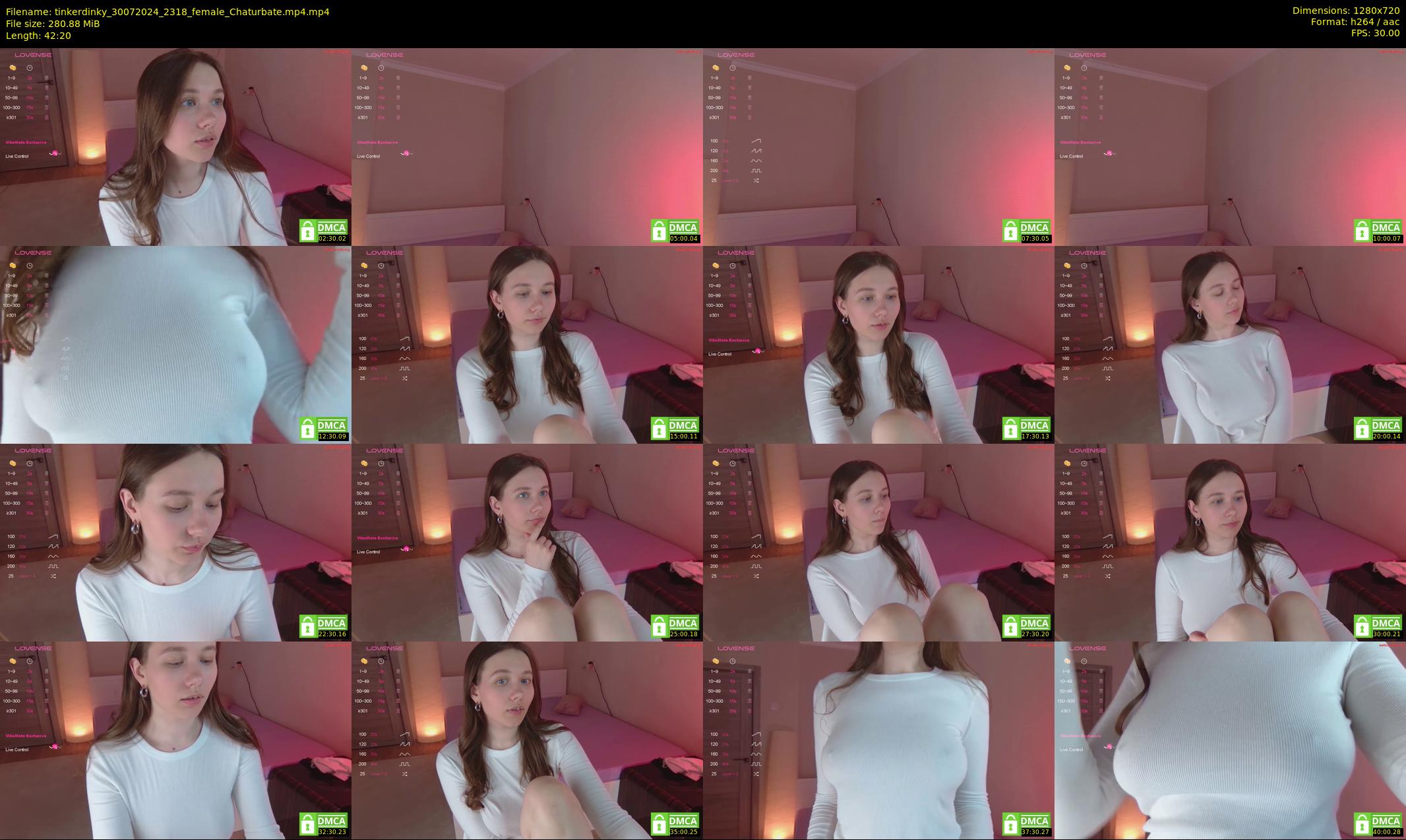 tinkerdinky — 43 minute Chaturbate female cam show recording, 720p, Jul 30, 2024