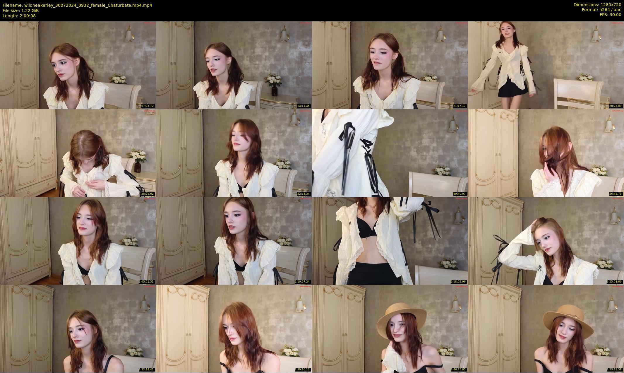 wiloneakerley — 121 minute Chaturbate female cam show recording, 720p, Jul 30, 2024