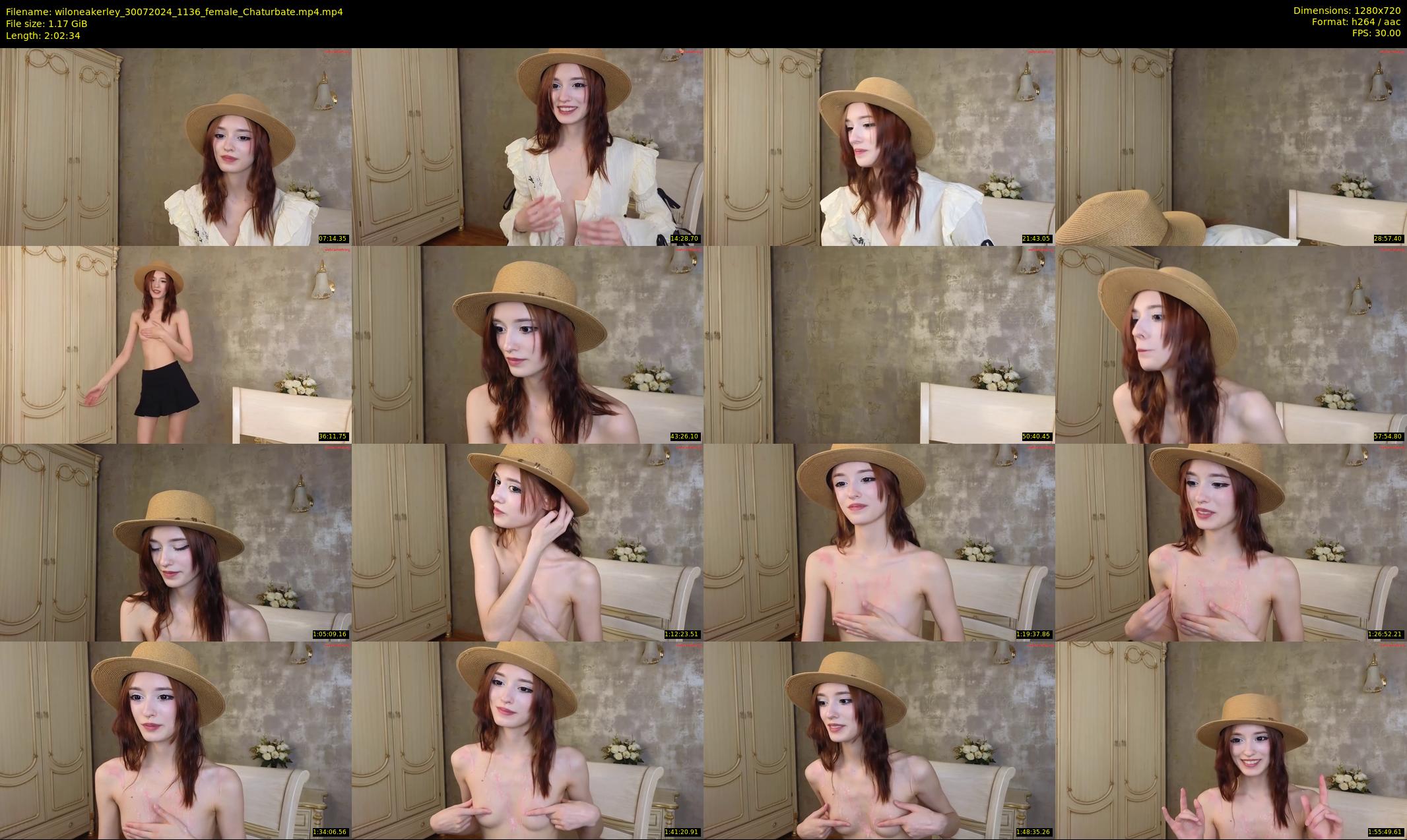 wiloneakerley — 123 minute Chaturbate female cam show recording, 720p, Jul 30, 2024